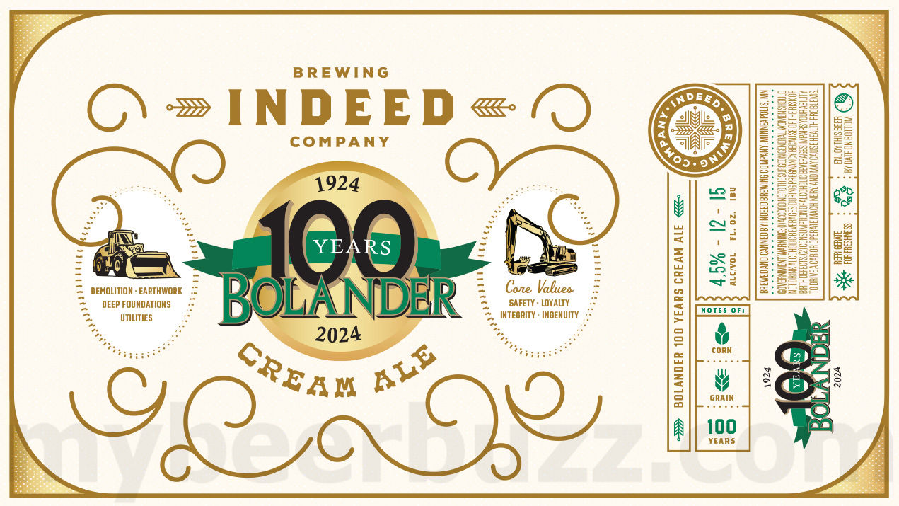 Indeed Brewing Adding Five Thirty IPA / 100 Years Bolander Cream Ale 8 apostMBB 1687