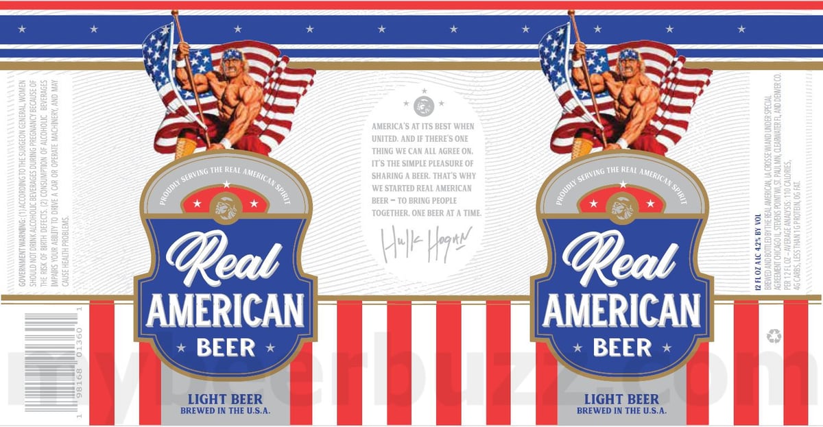 Great Central Brewing / The Real American Adding Real American Beer With Hulk Hogan 8 apostMBB 1699