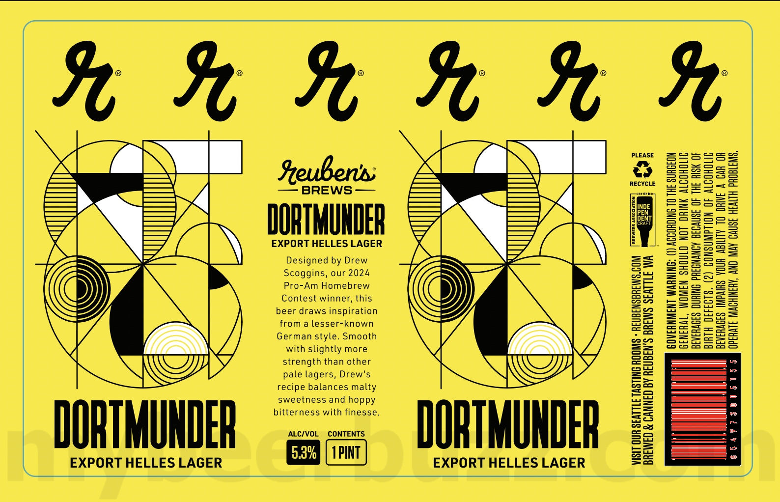 Reuben’s Brews Adding BAP Rice Lager & DOrtmunder 8 apostMBB 1703