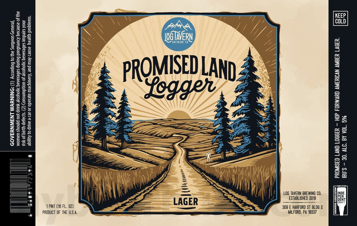 Log Tavern Adding Apricot Wheat & Promised Land Logger 8 apostMBB 1708