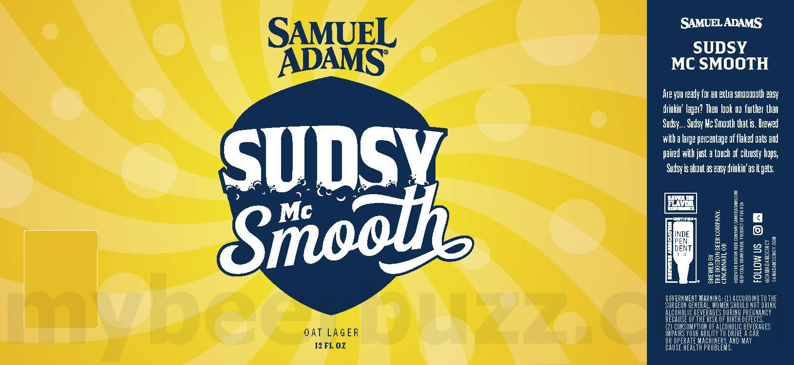 Samuel Adams Cincinnati Adding Sudsy McSmooth Samuel Adams Cincinnati Adding Sudsy McSmooth