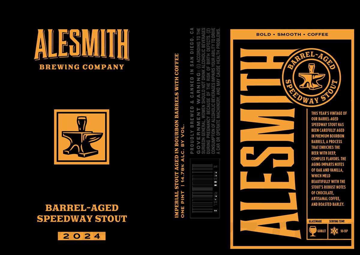 AleSmith Barrel-Aged Speedway Stout: Vietnamese Coffee Edition 2024 & Barrel-Aged Speedway Stout 2024 9 apostMBB 1727