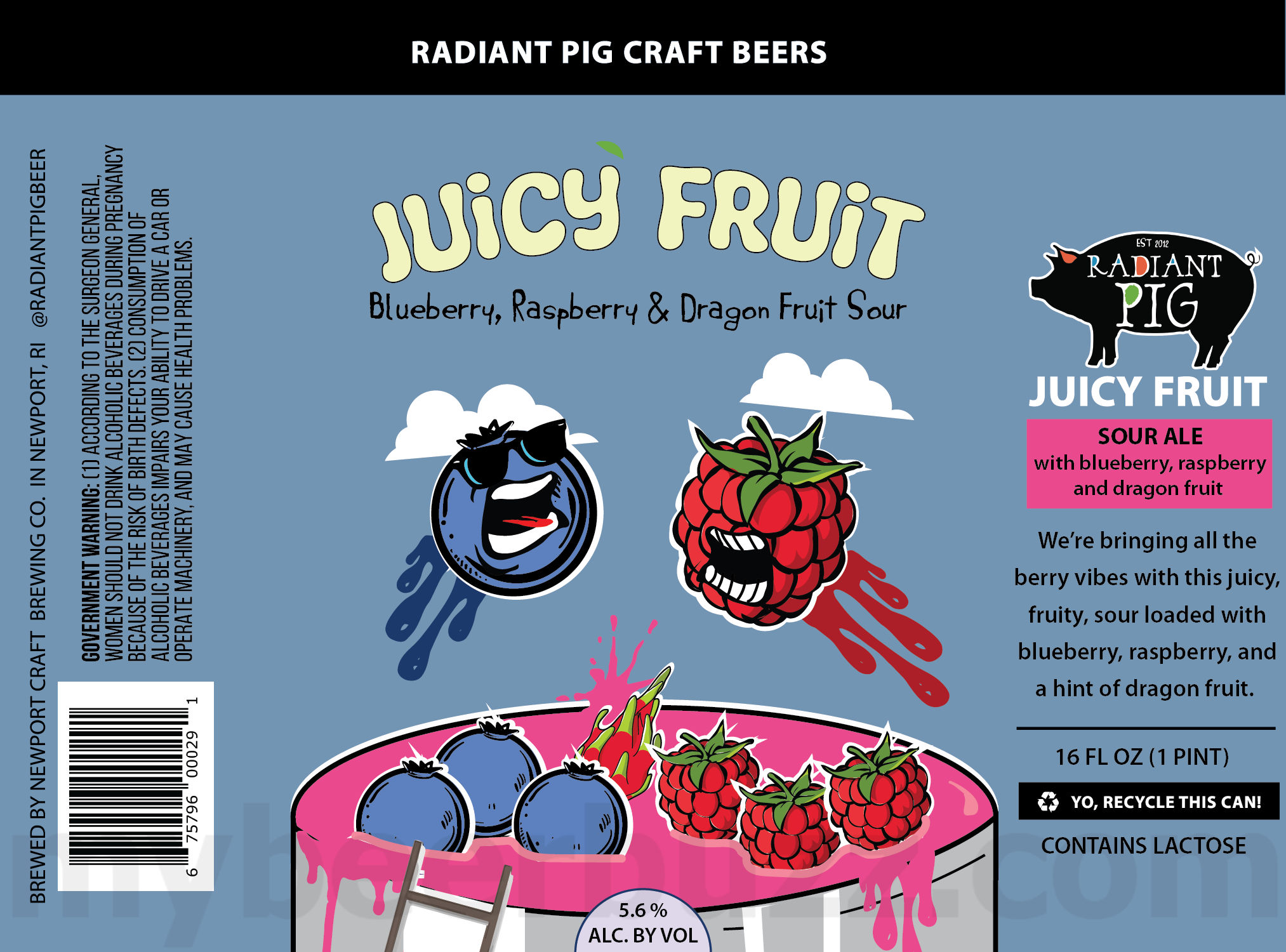Radiant Pig Adding Juicy Fruit Cans Radiant Pig Adding Juicy Fruit Cans