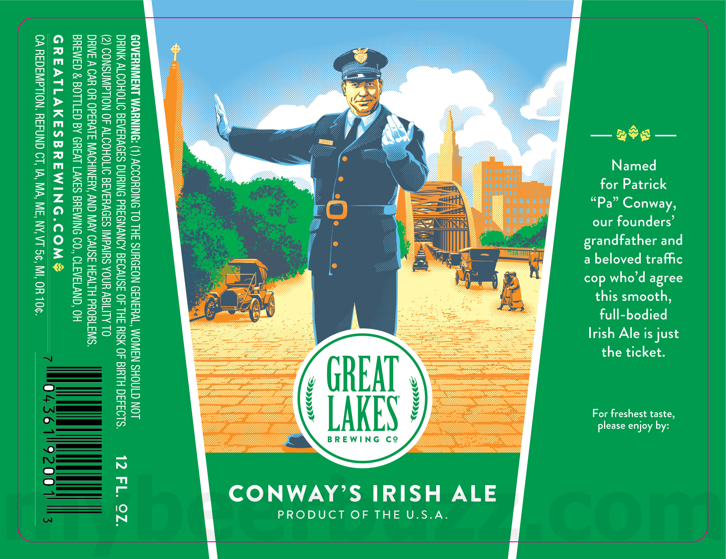 Great Lakes Adding Cold Rush Cans / 2024 Christmas Ale / 2024 Conway's Irish Ale 16 apostMBB 1764