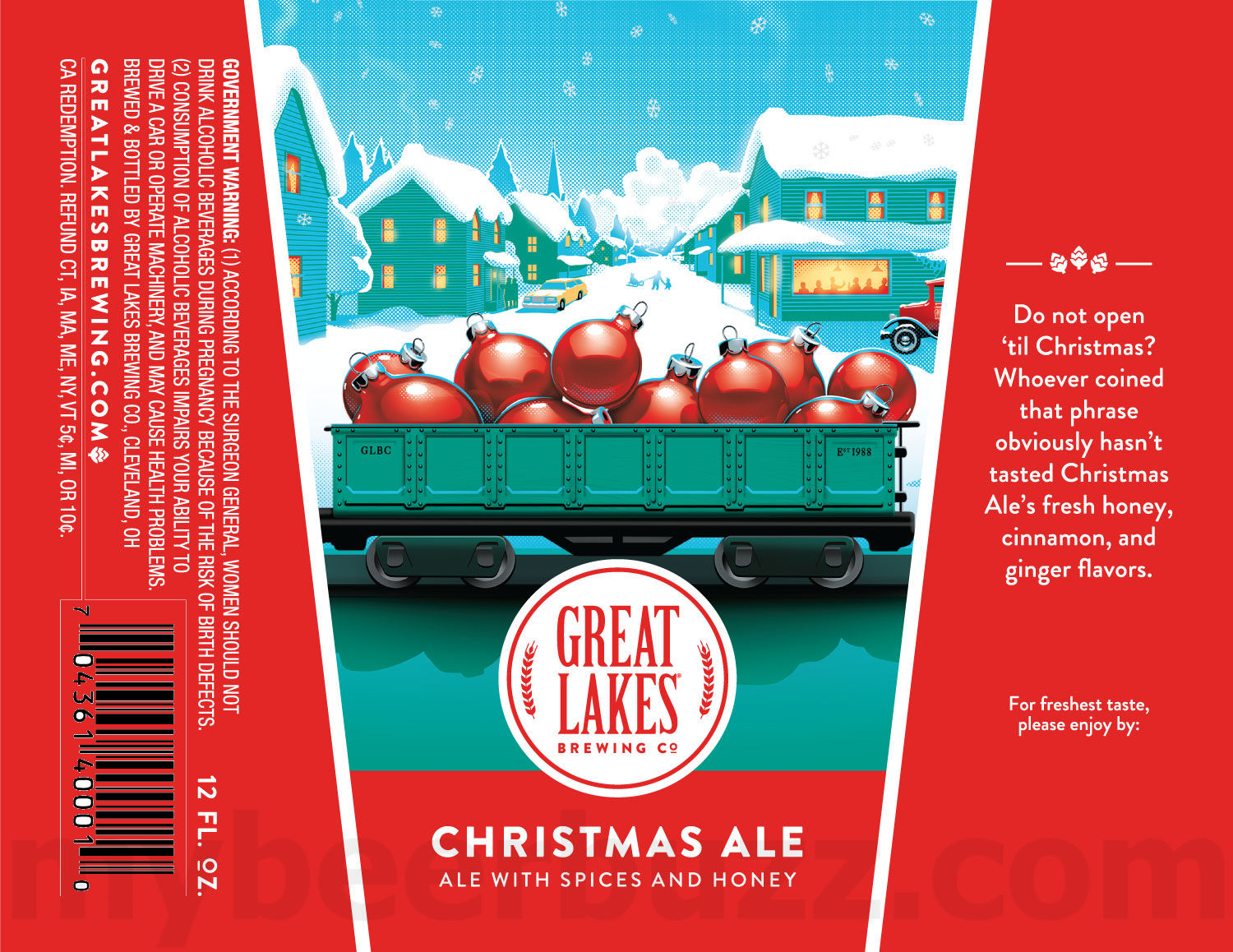 Great Lakes Adding Cold Rush Cans / 2024 Christmas Ale / 2024 Conway's Irish Ale 19 apostMBB 1767