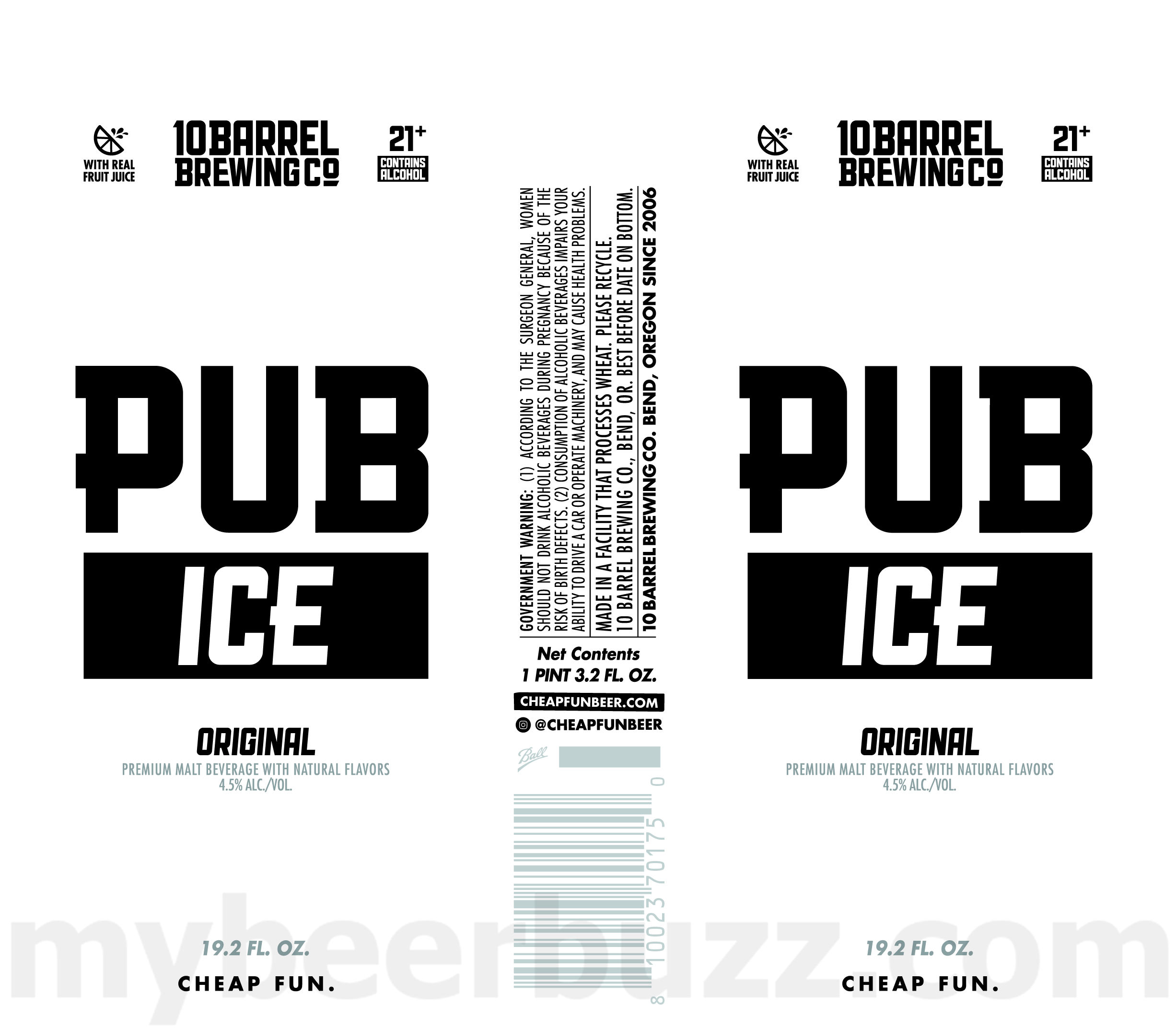 10 Barrel Adding Pub Ice Original, Pub Ice Screwdriver, Pub Ice Fruit Punch, Pub Ice Screwdriver, Pub Cerveza Lime & Salt, Pub Light and Pub Cerveza Grapefruit & Salt 12 apostMBB 1779