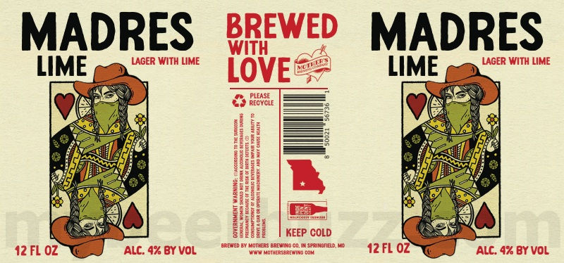 Mother’s Brewing Adding Sourade Lightning Lemon Lime, Marshmallow Winter Grind, Mom Mosa, Madres Lime & Mo State Cans 12 apostMBB 1802