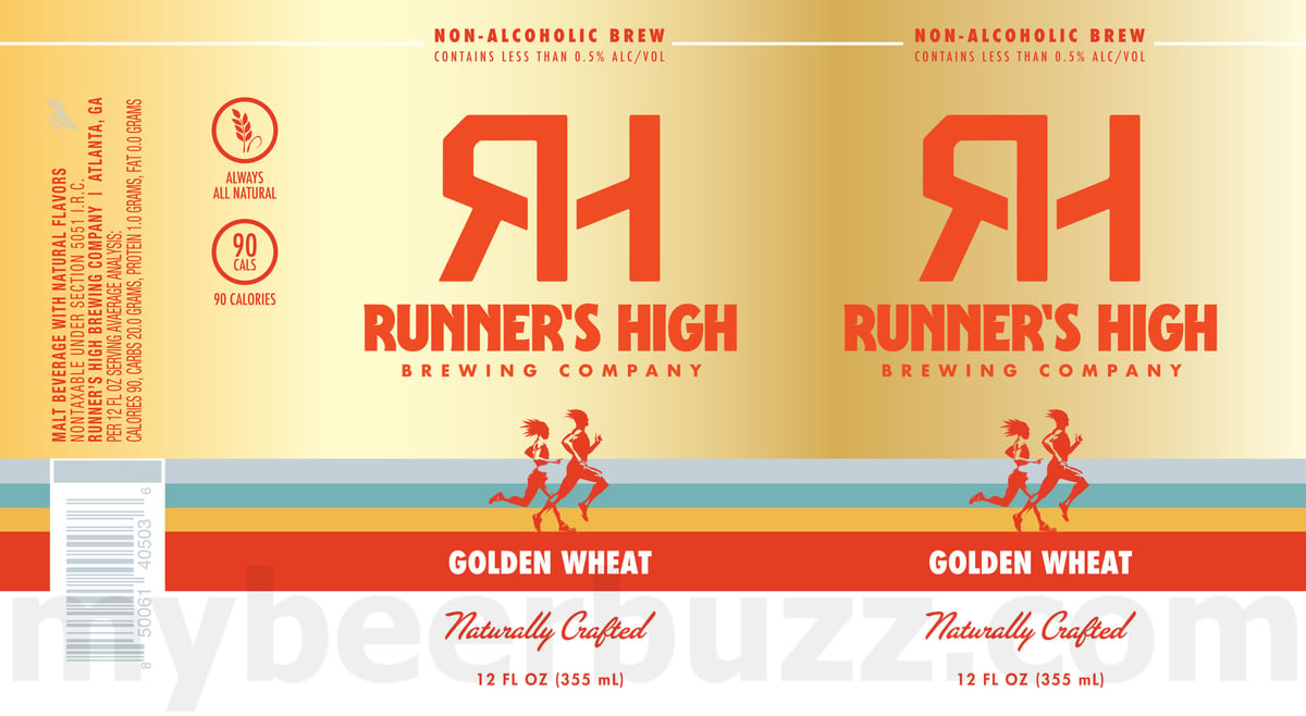 Tilray / SweetWater Adding Runner’s High Golden Wheat Non-Alcoholic Brew Tilray / SweetWater Adding Runner’s High Golden Wheat Non-Alcoholic Brew
