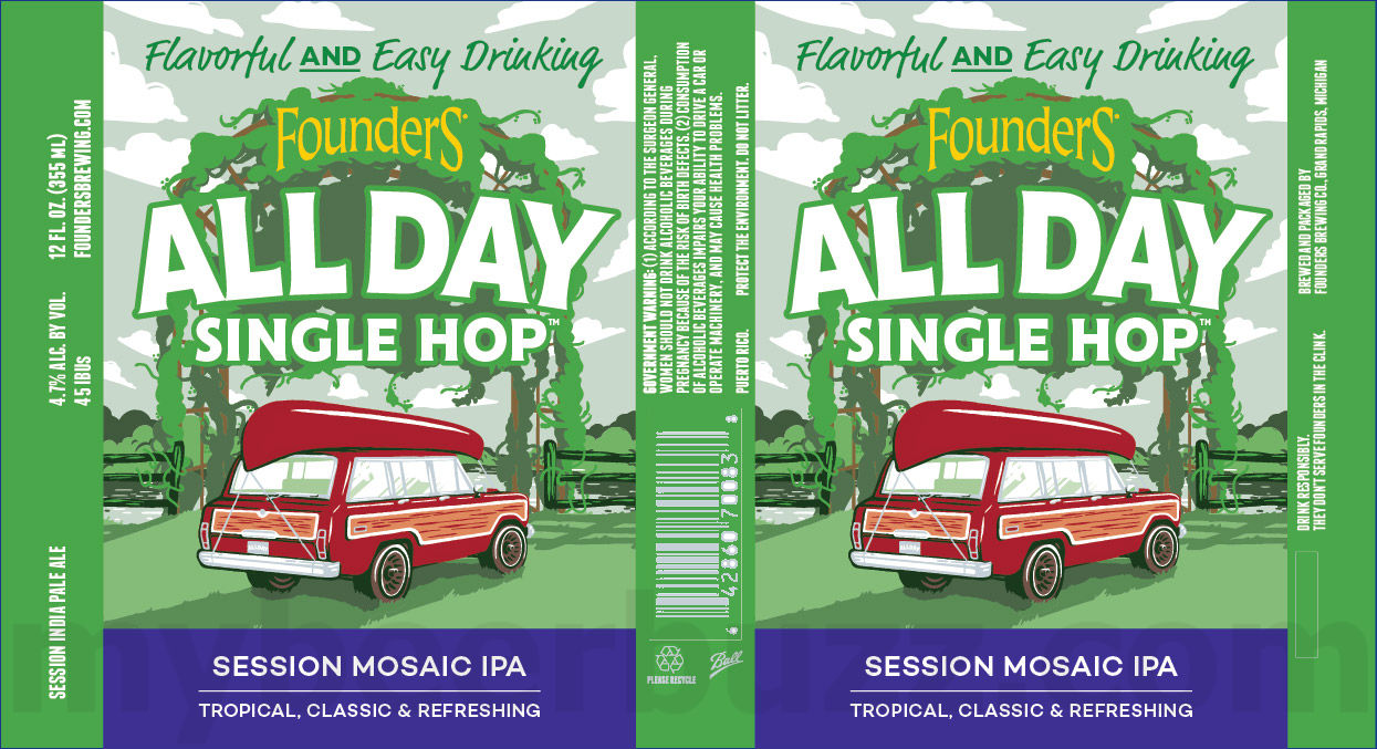 Founders Launching NEW All Day Single Hop With Mosaic Hops Founders Launching NEW All Day Single Hop With Mosaic Hops