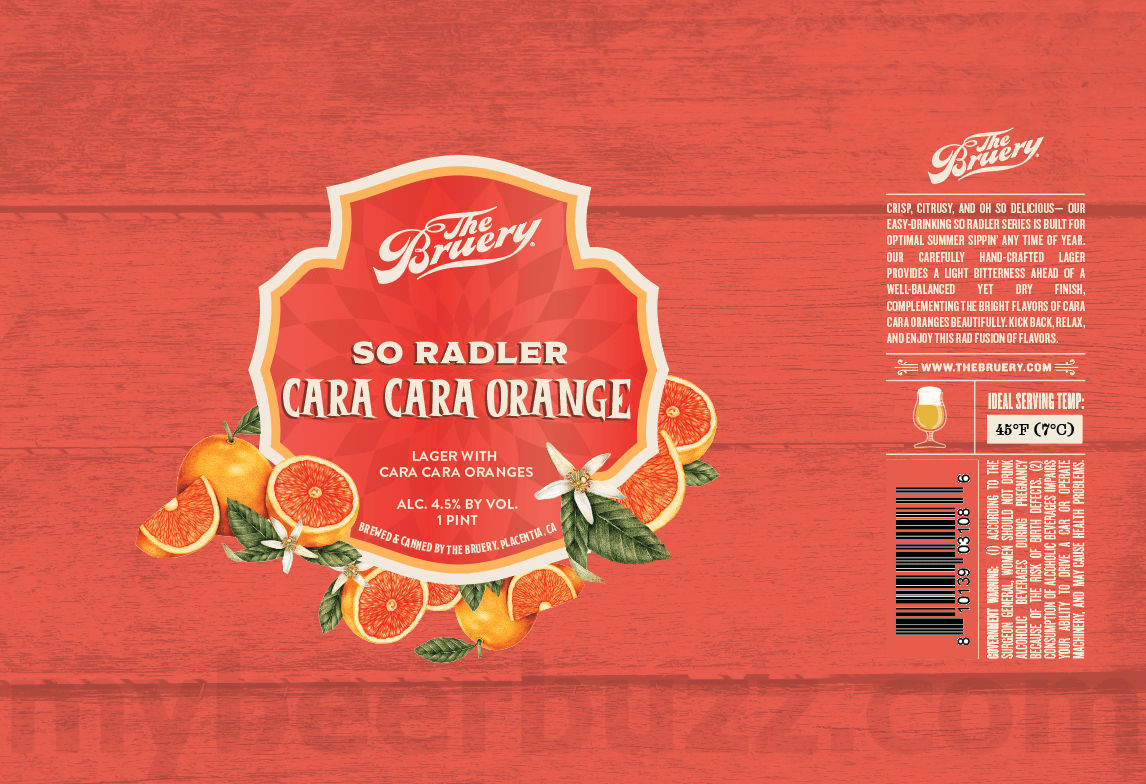 The Bruery Adding So Radler Cara Cara Orange & Rhymes With Orange The Bruery Adding So Radler Cara Cara Orange & Rhymes With Orange