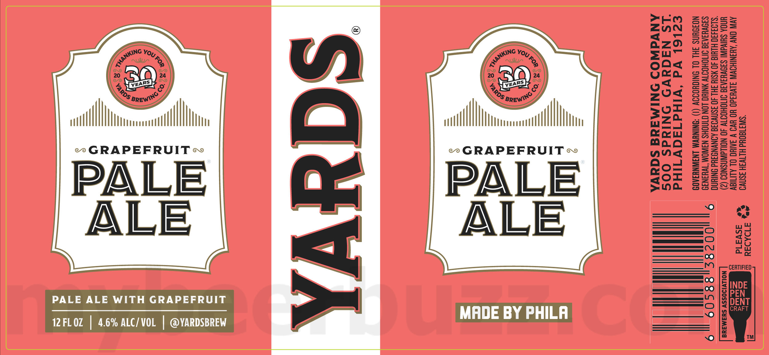 Yards Celebrating 30-Years With Grapefruit Pale Ale Yards Celebrating 30-Years With Grapefruit Pale Ale