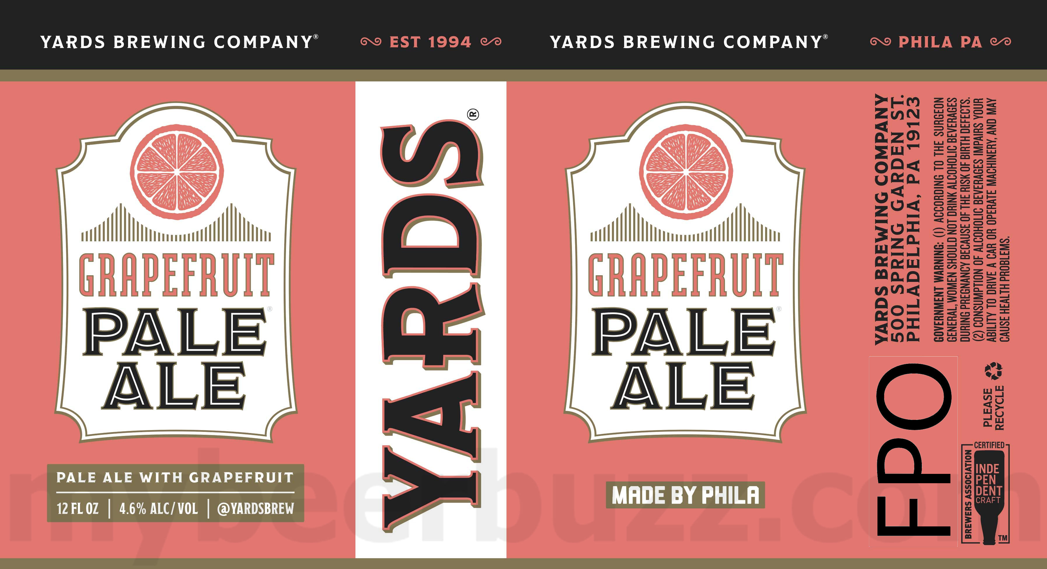 Yards Celebrating 30-Years With Grapefruit Pale Ale, Hazy Pale Ale & Double Pale Ale 12 apostMBB 1844