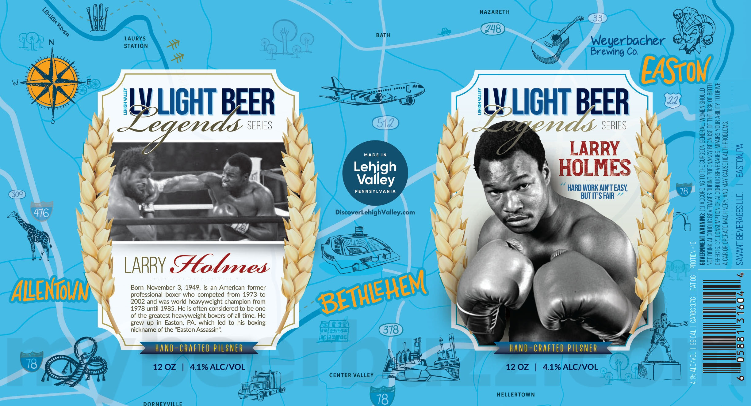 Weyerbacher Adding LV Light Beer Legends Series: Larry Holmes Weyerbacher Adding LV Light Beer Legends Series: Larry Holmes
