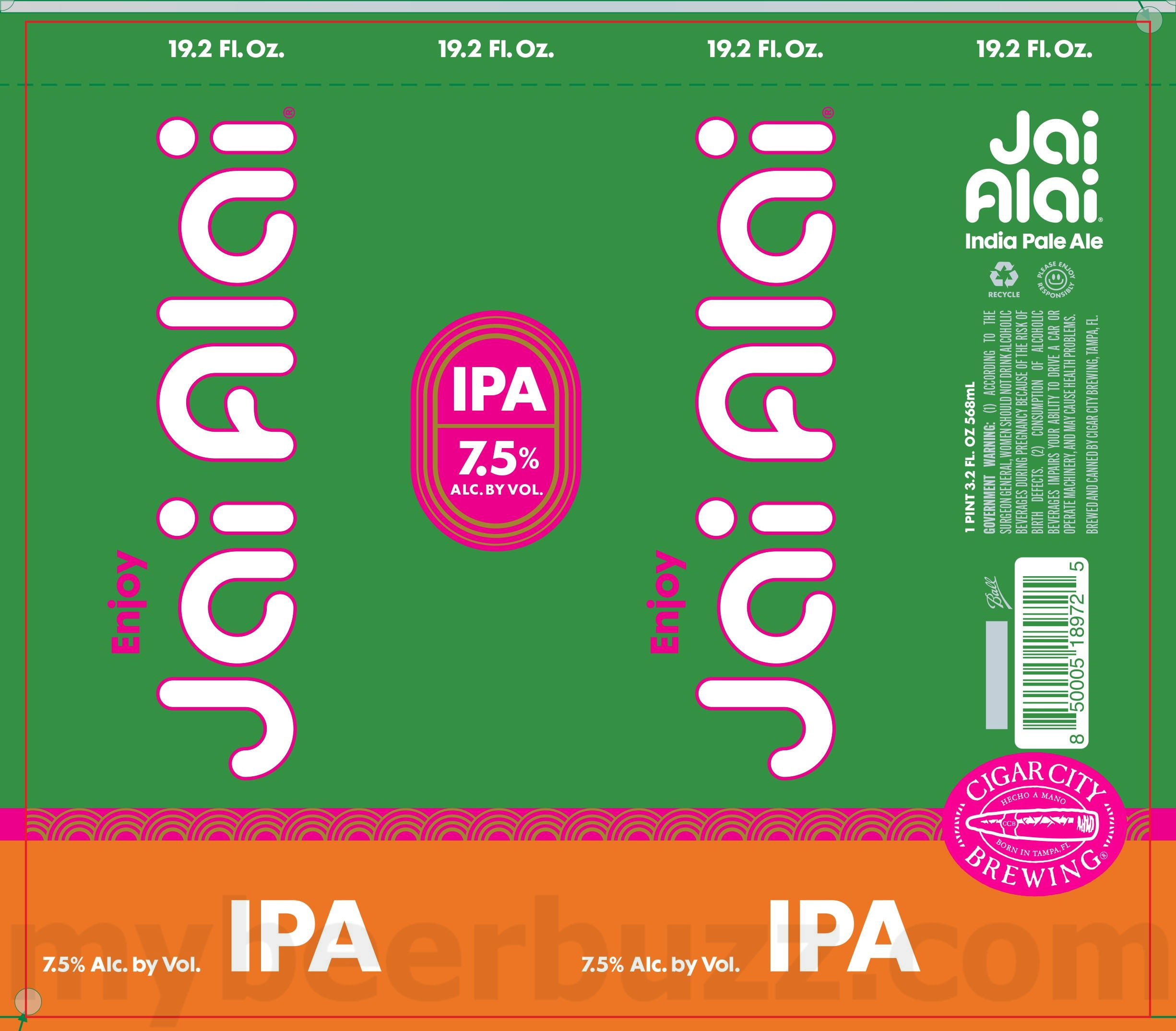 Cigar City Updating Jai Alai IPA 9 apostMBB 1861