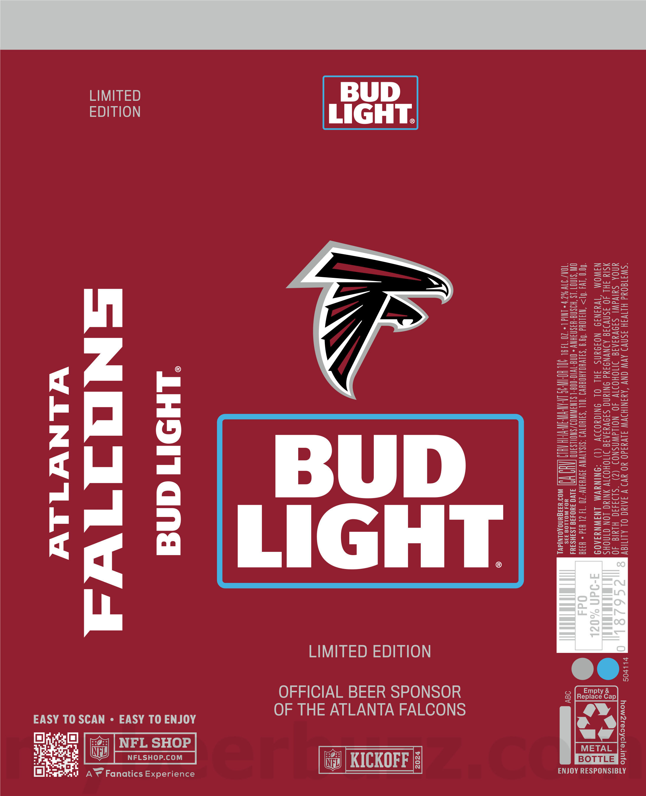 Bud Light Reveals 2024 NFL Kickoff Cans 66 apostMBB 1883
