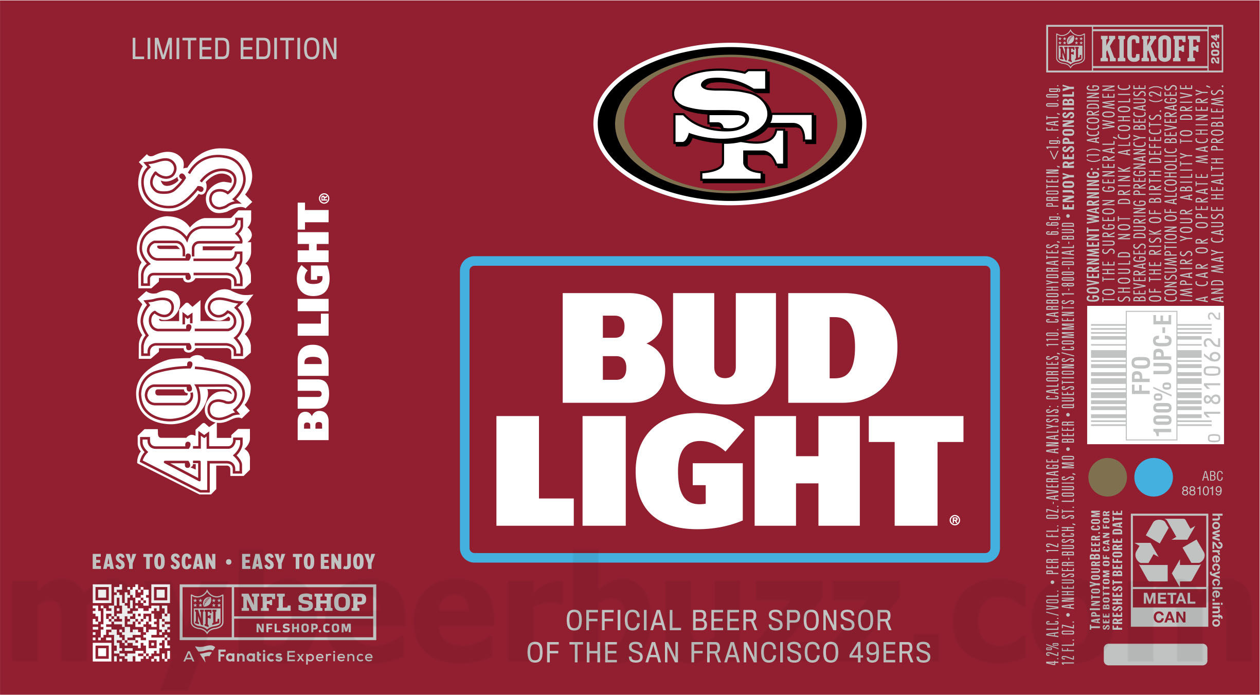 Bud Light Reveals 2024 NFL Kickoff Cans 73 apostMBB 1890