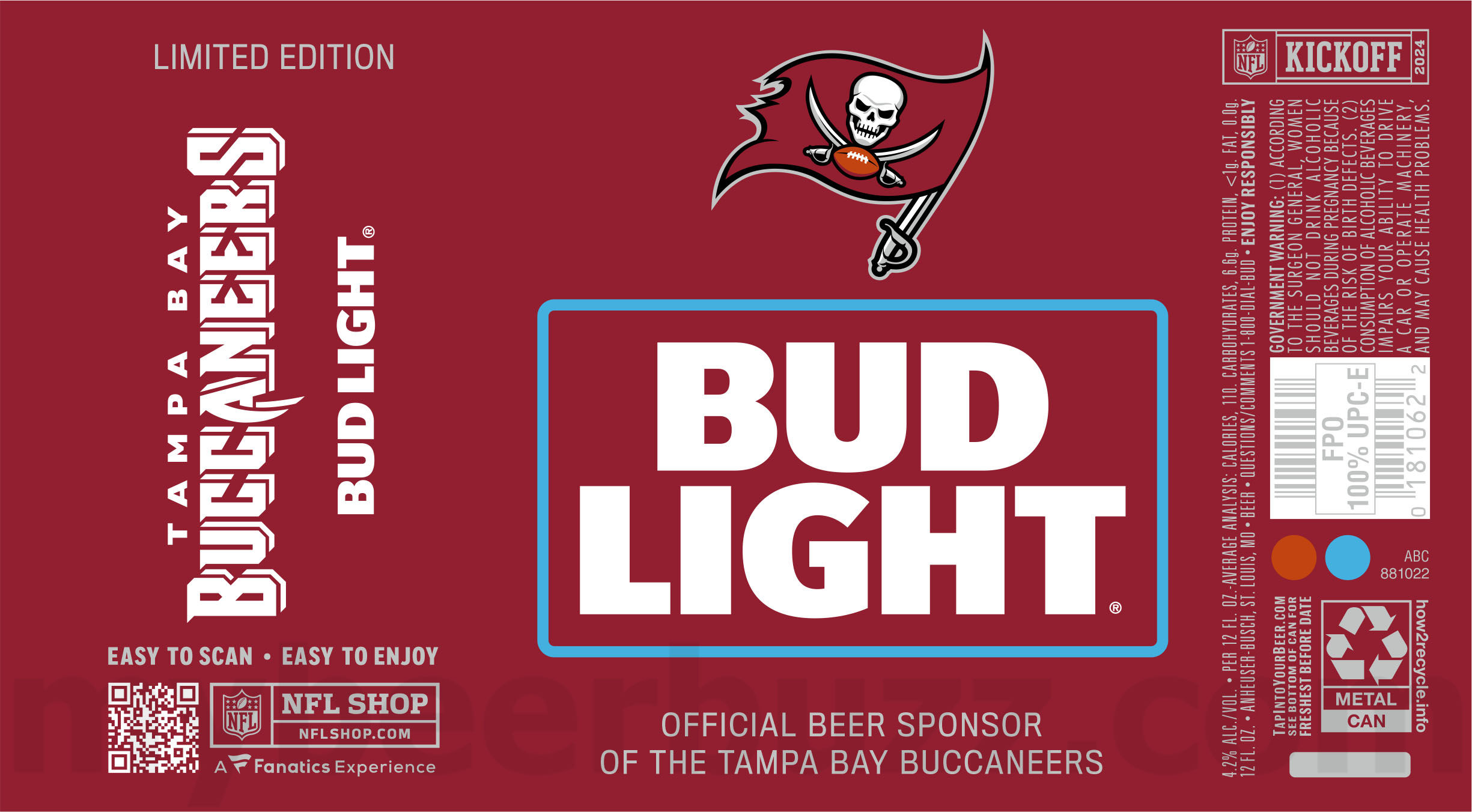 Bud Light Reveals 2024 NFL Kickoff Cans 75 apostMBB 1892