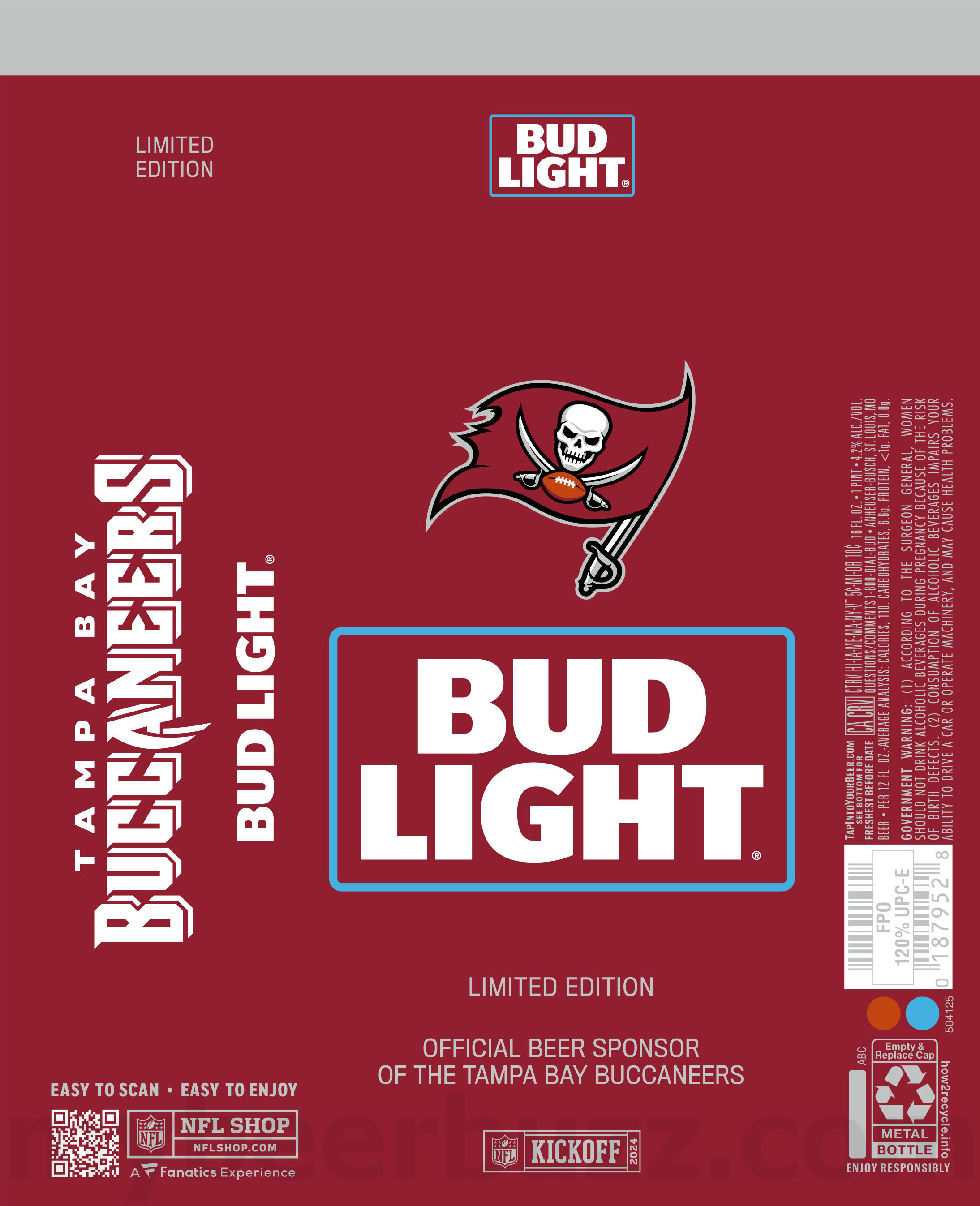 Bud Light Reveals 2024 NFL Kickoff Cans 76 apostMBB 1893