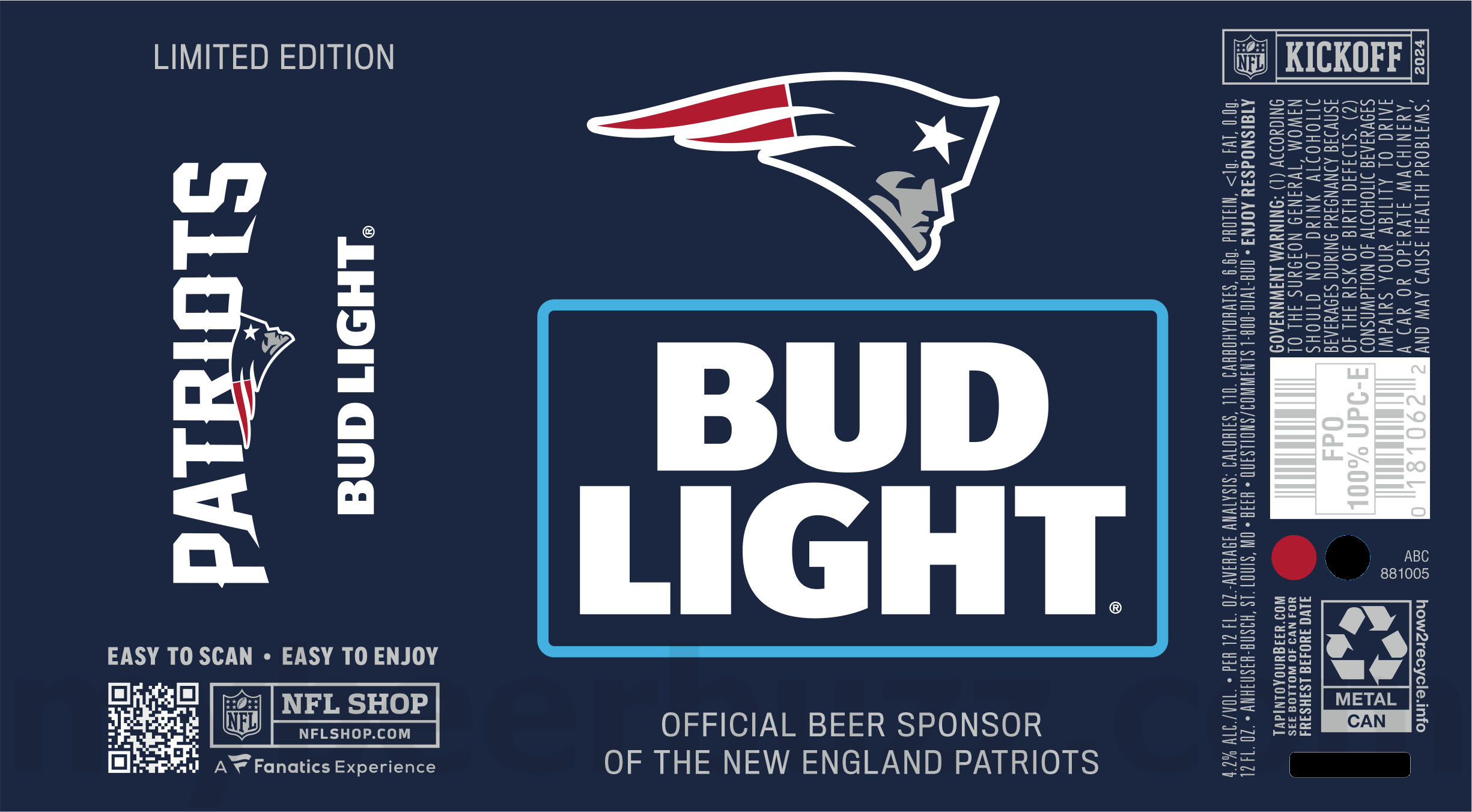 Bud Light Reveals 2024 NFL Kickoff Cans 84 apostMBB 1901