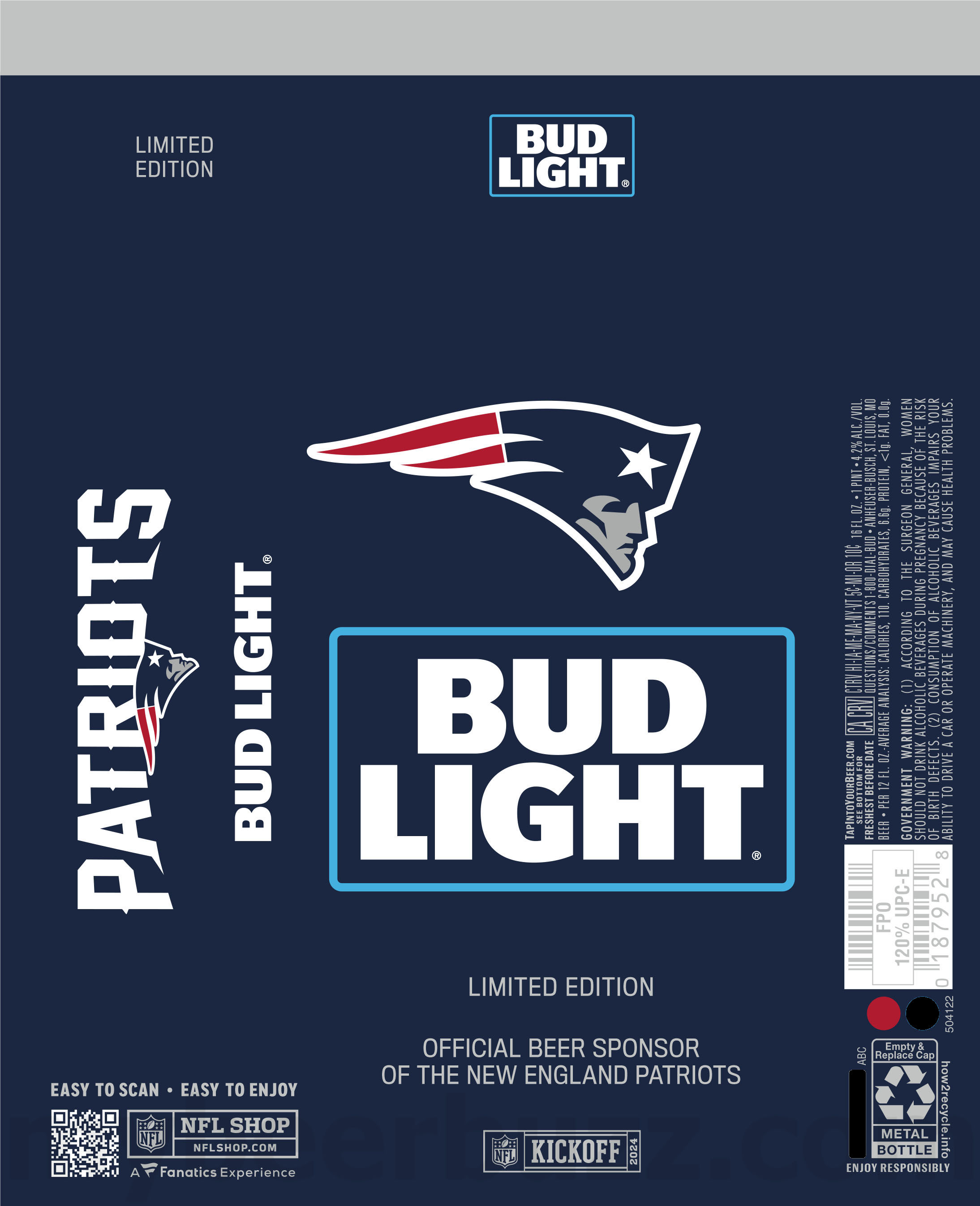 Bud Light Reveals 2024 NFL Kickoff Cans 86 apostMBB 1903