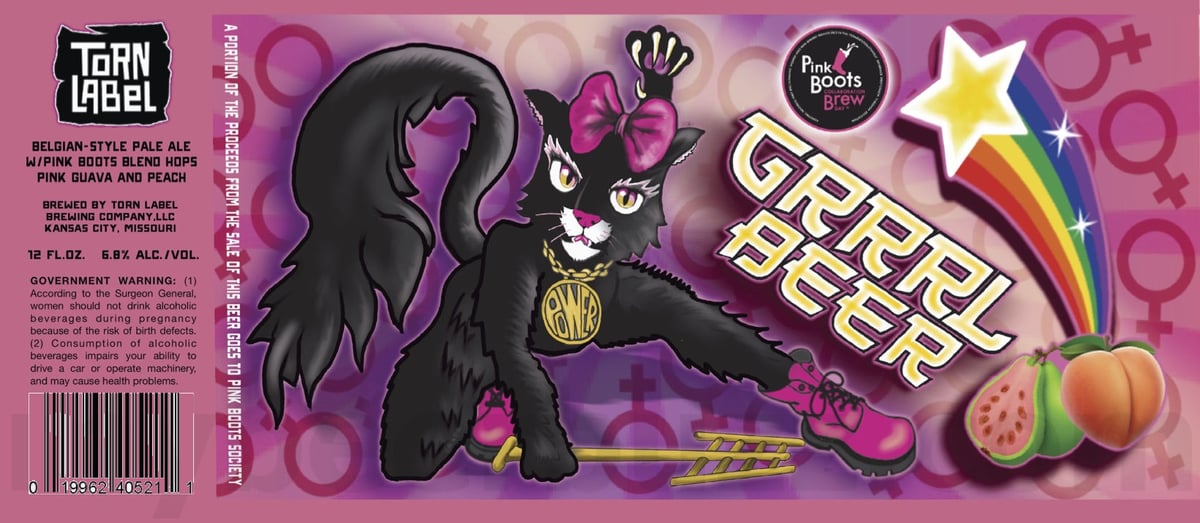 Torn Label & Pink Boots Society Collaborate On GRRRL Beer Torn Label & Pink Boots Society Collaborate On GRRRL Beer