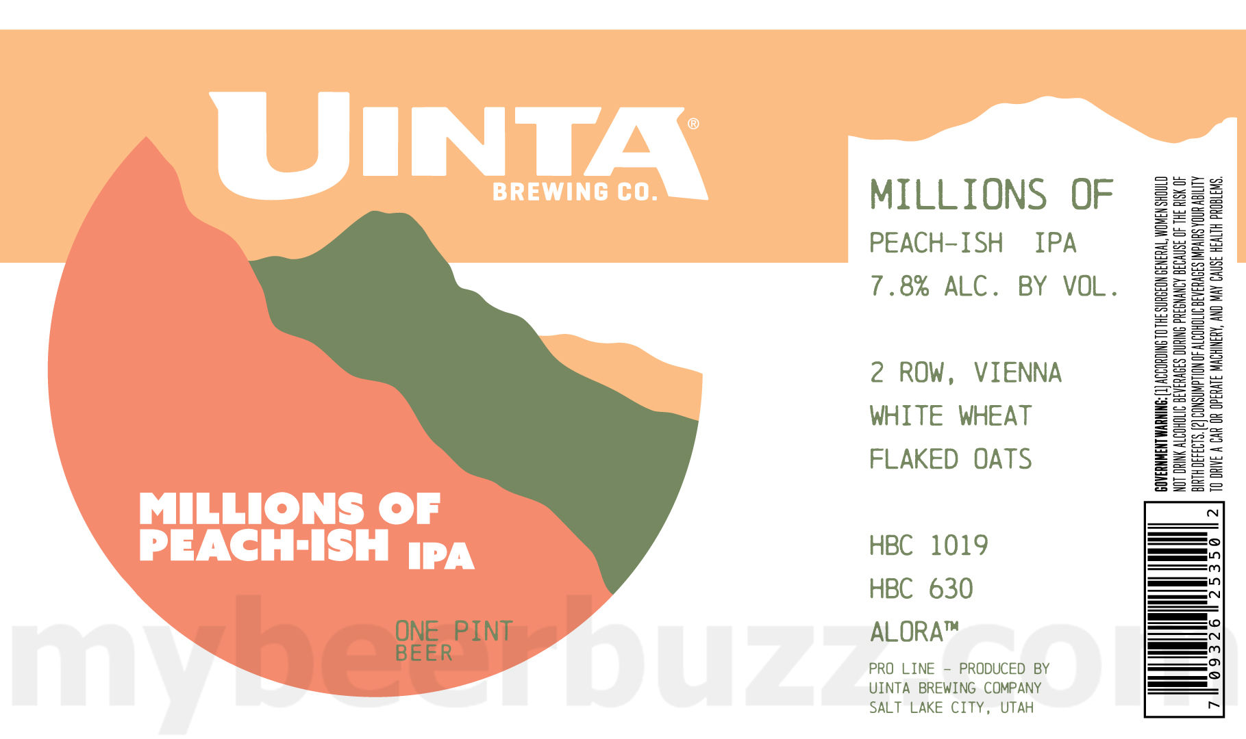 Uinta Adding Millions Of Peach-Ish IPA Uinta Adding Millions Of Peach-Ish IPA