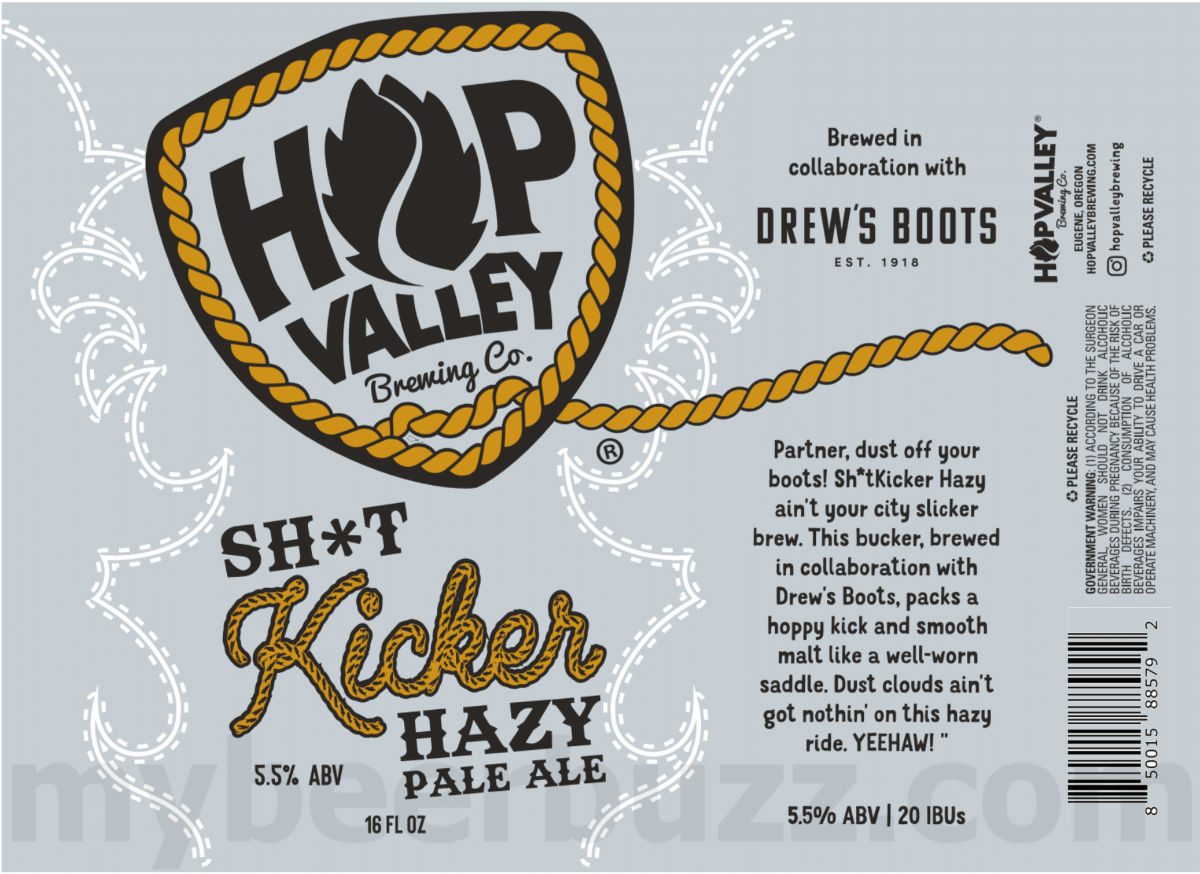 Hop Valley Brewing & Drew’s Boots Collaborate On Sh*tKicker Hazy Pale Ale Hop Valley Brewing & Drew’s Boots Collaborate On Sh*tKicker Hazy Pale Ale