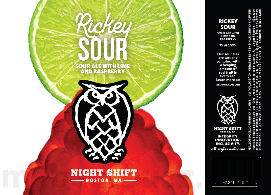 Night Shift Adding Dog Days Lemon IPA To Share The Night Series / Rickey Sour / Granita Sour / Fruity With A Booty 14 apostMBB 1985