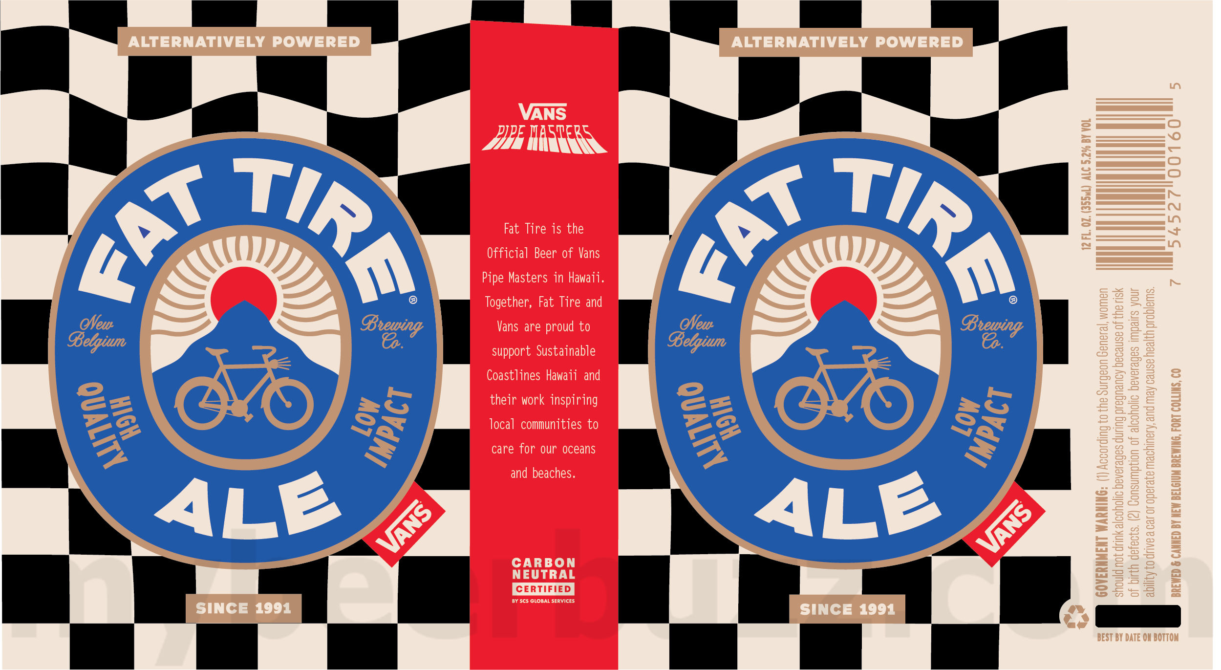 New Belgium Adding Hoptober IPA & Fat Tire Ale Vans Pipe Masters Edition New Belgium Adding Hoptober IPA & Fat Tire Ale Vans Pipe Masters Edition