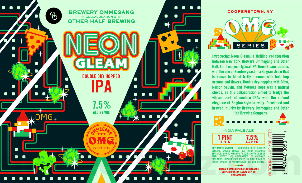 Brewery Ommegang Adding Neon Gleam DDH IPA Collaboration Brewery Ommegang Adding Neon Gleam DDH IPA Collaboration