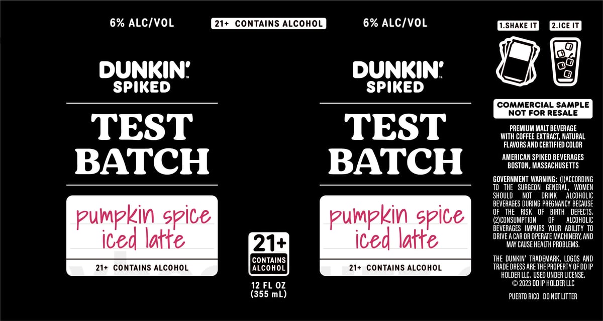 Harpoon & Dunkin’ Team Up For Dunkin’ Spiked Pumpkin Spice Iced Latte / Test Batch / Peppermint Mocha 10 apostMBB 2022