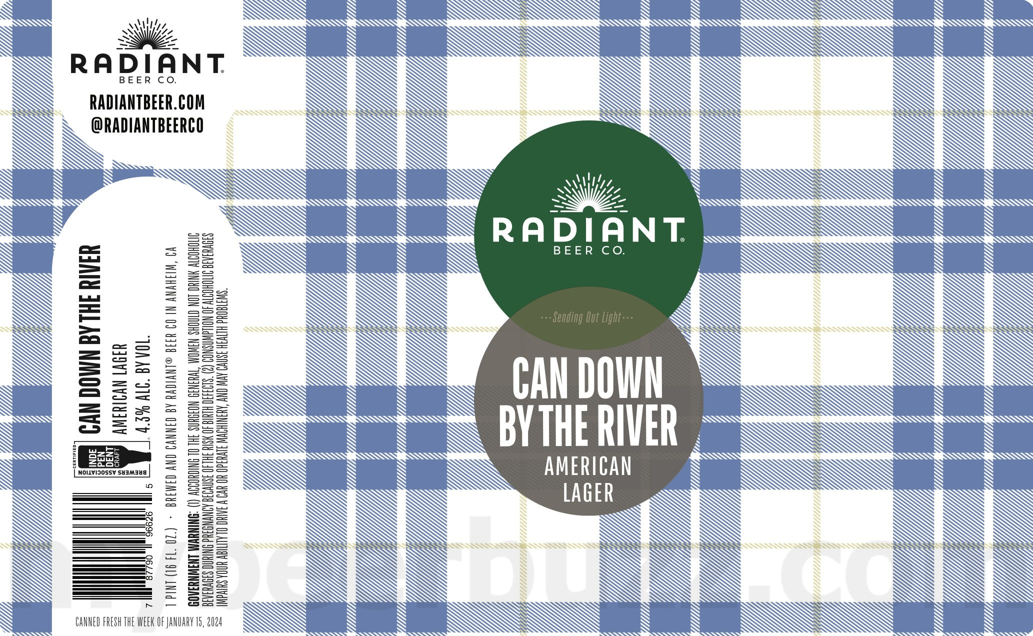 Radiant Beer Adding Can Down By The River Radiant Beer Adding Can Down By The River
