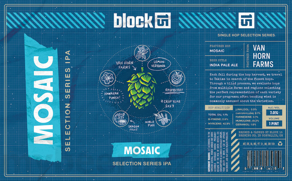 Block 15 Adding Amarillo Selection Series IPA, Simcoe Selection Series IPA, El Dorado Selection Series IPA & Mosaic Selection Series IPA Block 15 Adding Amarillo Selection Series IPA, Simcoe Selection Series IPA, El Dorado Selection Series IPA & Mosaic Selection Series IPA