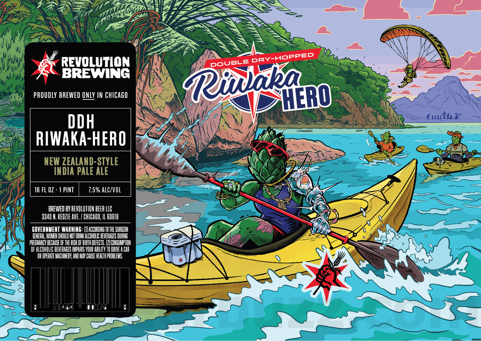 Revolution Adding Double Dry-Hopped Riwaka Hero 8 apostMBB 2039