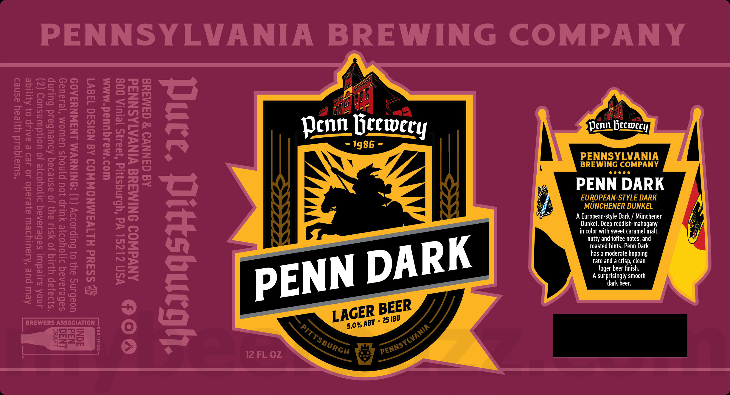 Penn Brewery Adding Paczki Pittsburgh Cream Ale Collaboration / Penn Pilsner / Penn Gold / Penn Weizen / IPA / Penn Dark / Kaiser Pils / Lemon Shandy / Pure Pittsburgh Light / Jack Rabbit Wheeeeeeat / Lager Jammer / Strawberry Funnel Cake Shandy / Kangaroo Hopped IPA / 2025 Peanut Butter Meltaway / Pumpkin Shan 29 apostMBB 2072