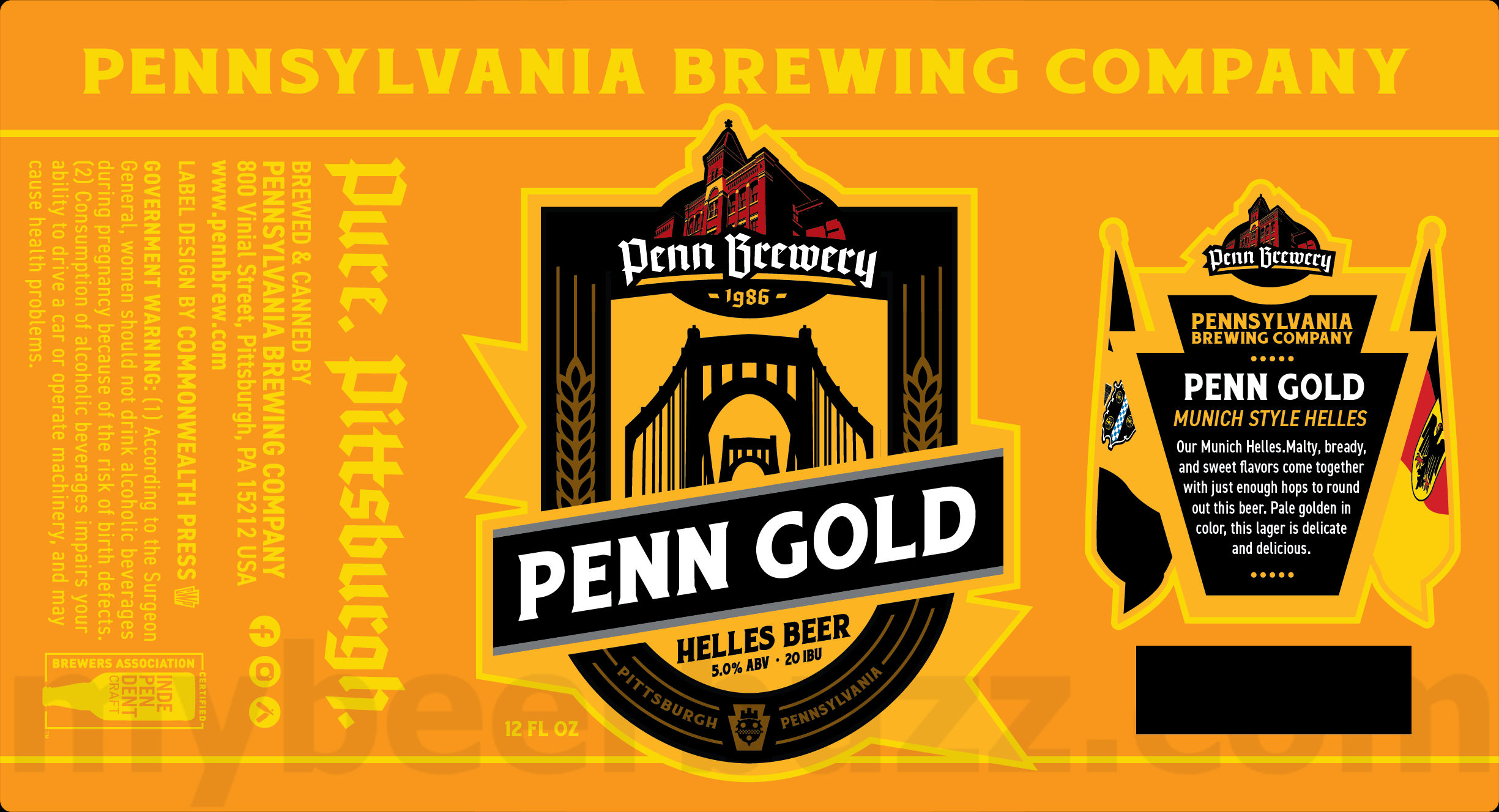 Penn Brewery Adding Paczki Pittsburgh Cream Ale Collaboration / Penn Pilsner / Penn Gold / Penn Weizen / IPA / Penn Dark / Kaiser Pils / Lemon Shandy / Pure Pittsburgh Light / Jack Rabbit Wheeeeeeat / Lager Jammer / Strawberry Funnel Cake Shandy / Kangaroo Hopped IPA / 2025 Peanut Butter Meltaway / Pumpkin Shan 32 apostMBB 2075