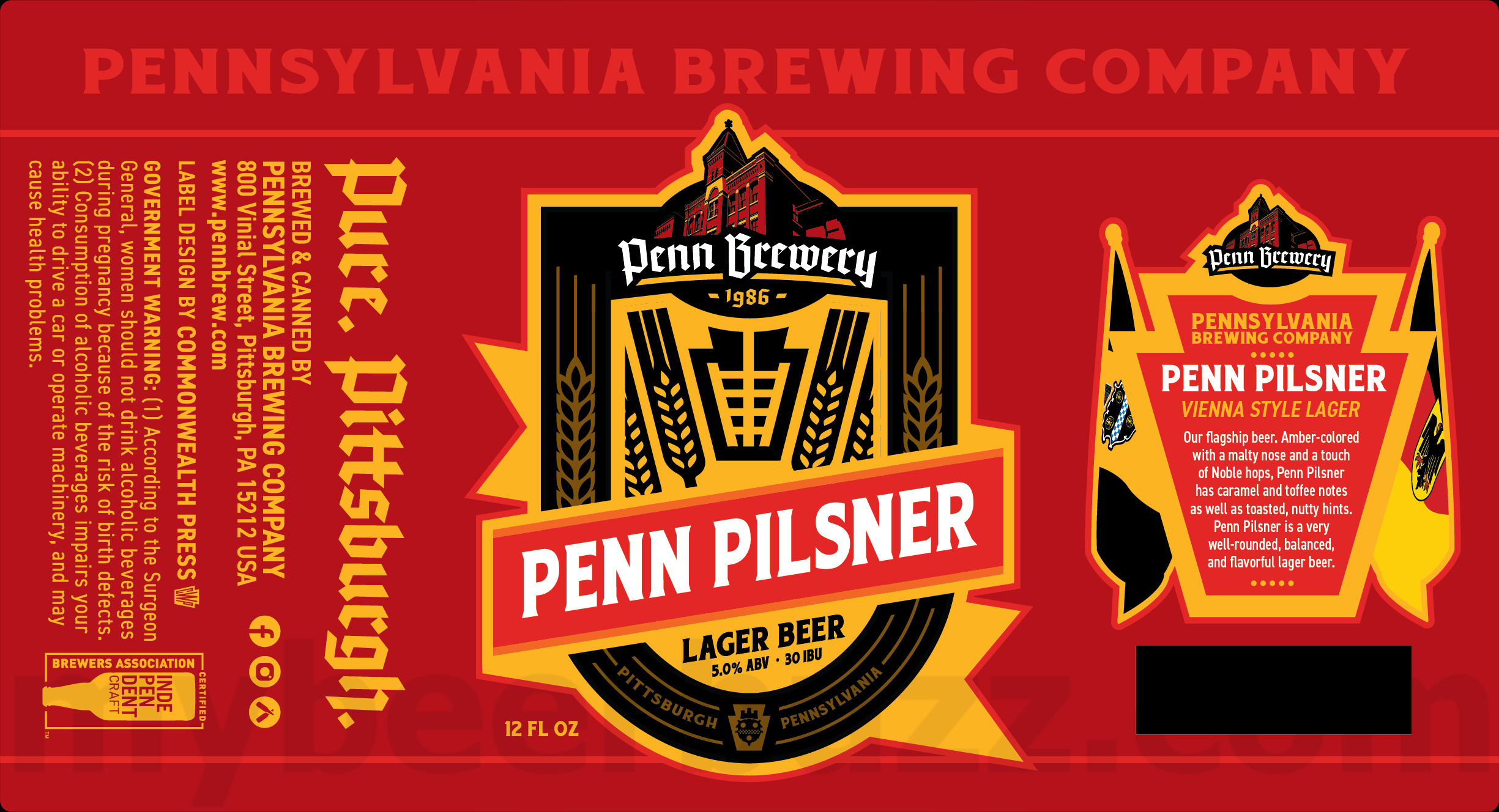 Penn Brewery Adding Paczki Pittsburgh Cream Ale Collaboration / Penn Pilsner / Penn Gold / Penn Weizen / IPA / Penn Dark / Kaiser Pils / Lemon Shandy / Pure Pittsburgh Light / Jack Rabbit Wheeeeeeat / Lager Jammer / Strawberry Funnel Cake Shandy / Kangaroo Hopped IPA / 2025 Peanut Butter Meltaway / Pumpkin Shan 33 apostMBB 2076