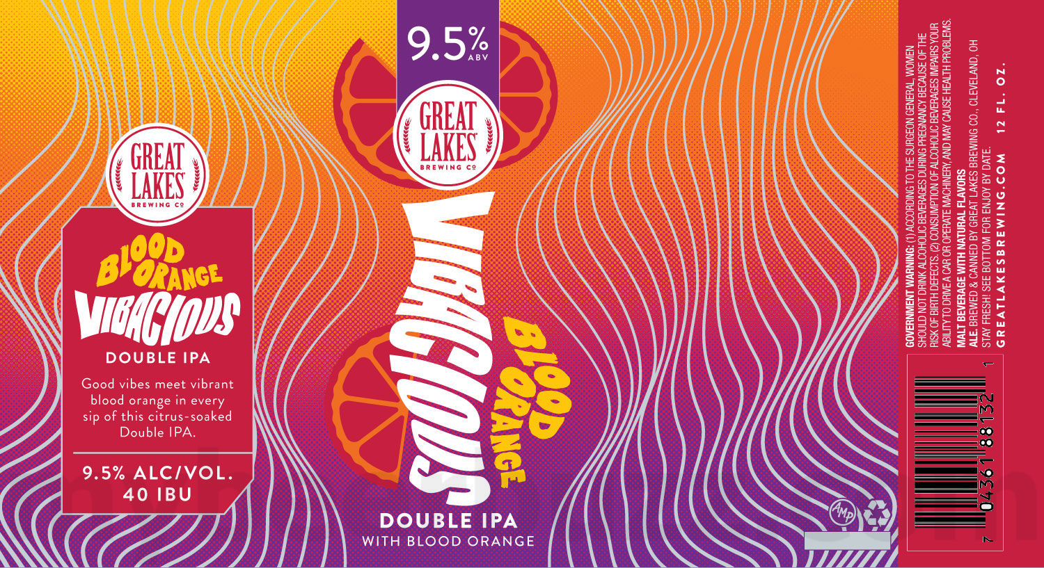 Great Lakes Brewing Co. Introduces Juicy Vibacious Double IPA / Vibacious Blood Orange 9 apostMBB 2079