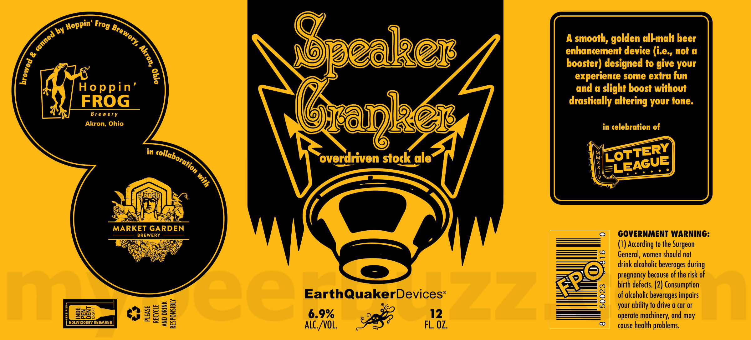 Hoppin’ Frog & Market Garden Collaborate On Speaker Cranker / Brother Kazoo Mix 9 apostMBB 2091