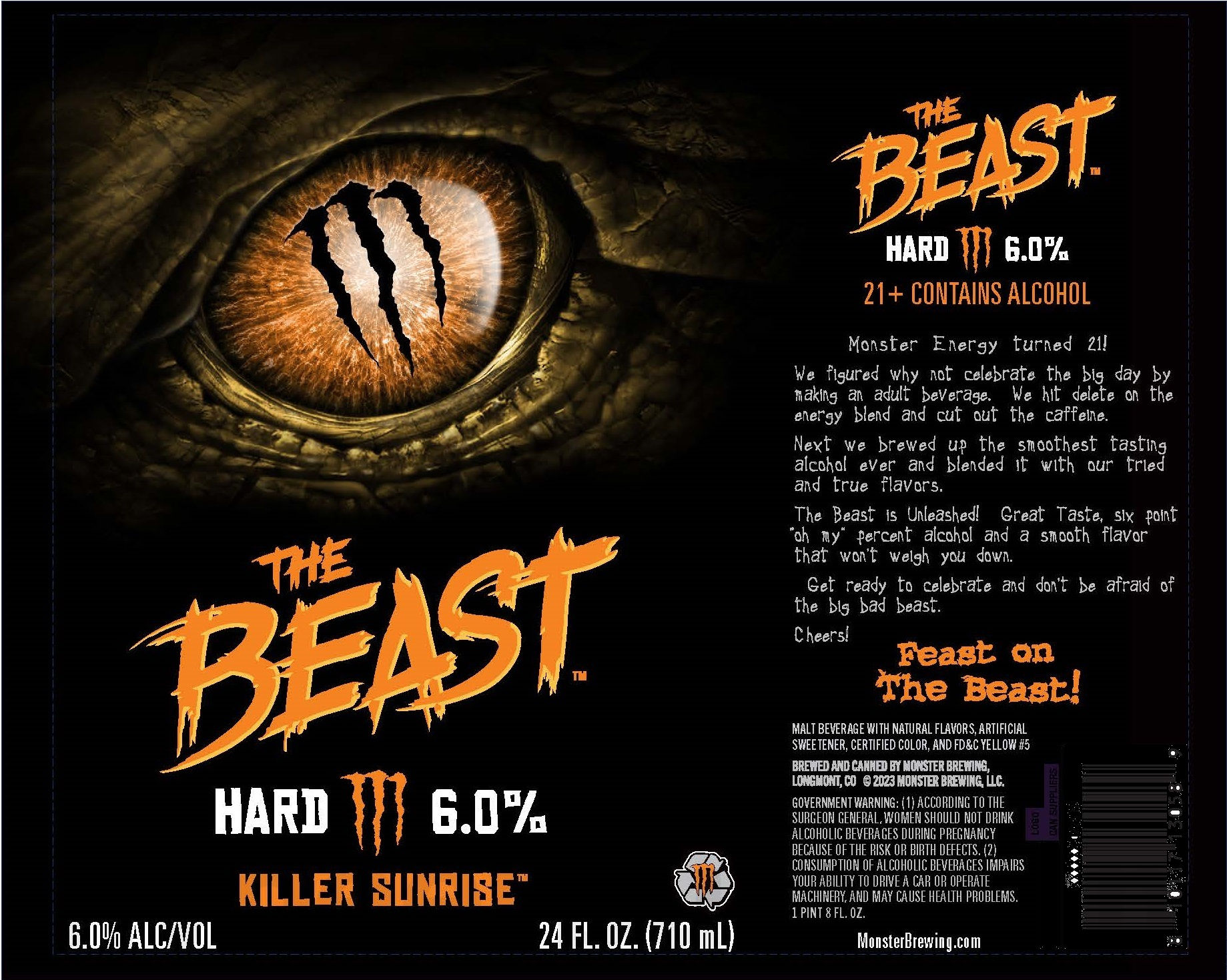 Monster Brewing Adding The Beast Gnarly Grape & Killer Sunrise New Flavors 16 apostMBB 2098