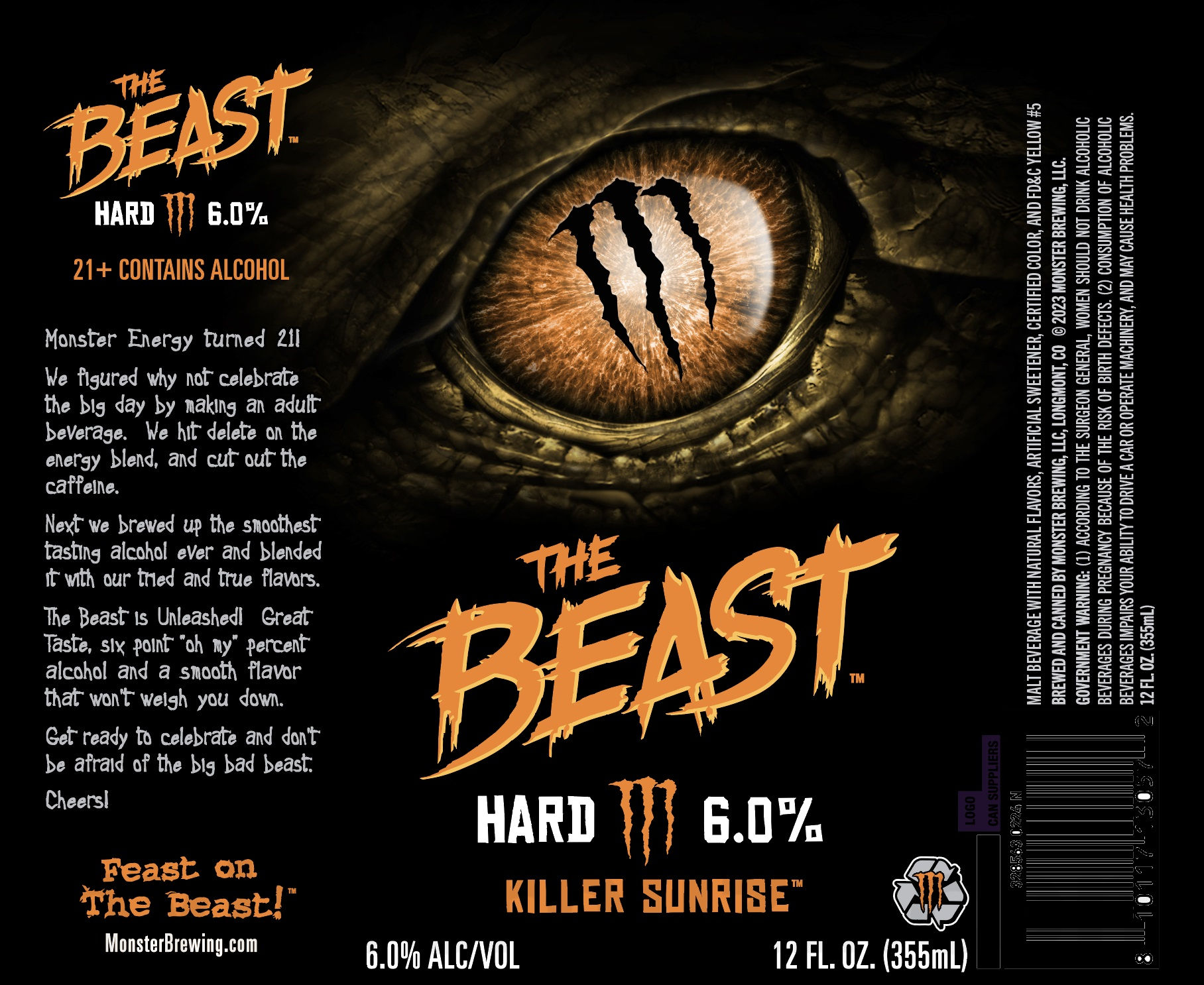 Monster Brewing Adding The Beast Gnarly Grape & Killer Sunrise New Flavors 18 apostMBB 2099