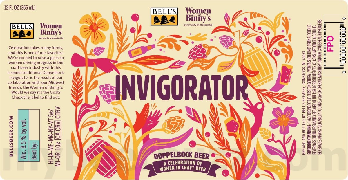 Bell’s Brewery Adding Invigorator Doppelbock Cans Bell’s Brewery Adding Invigorator Doppelbock Cans