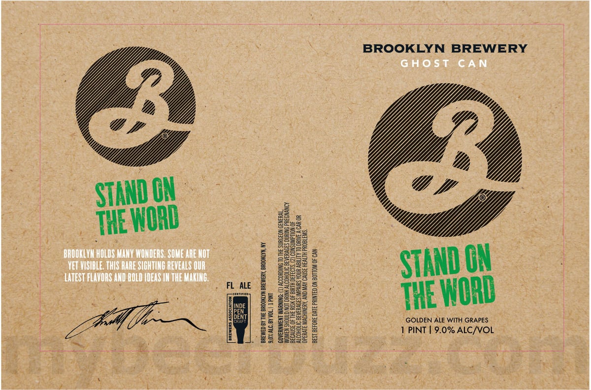 Brooklyn Brewery Adding Stand On The Word Ghost Cans Brooklyn Brewery Adding Stand On The Word Ghost Cans
