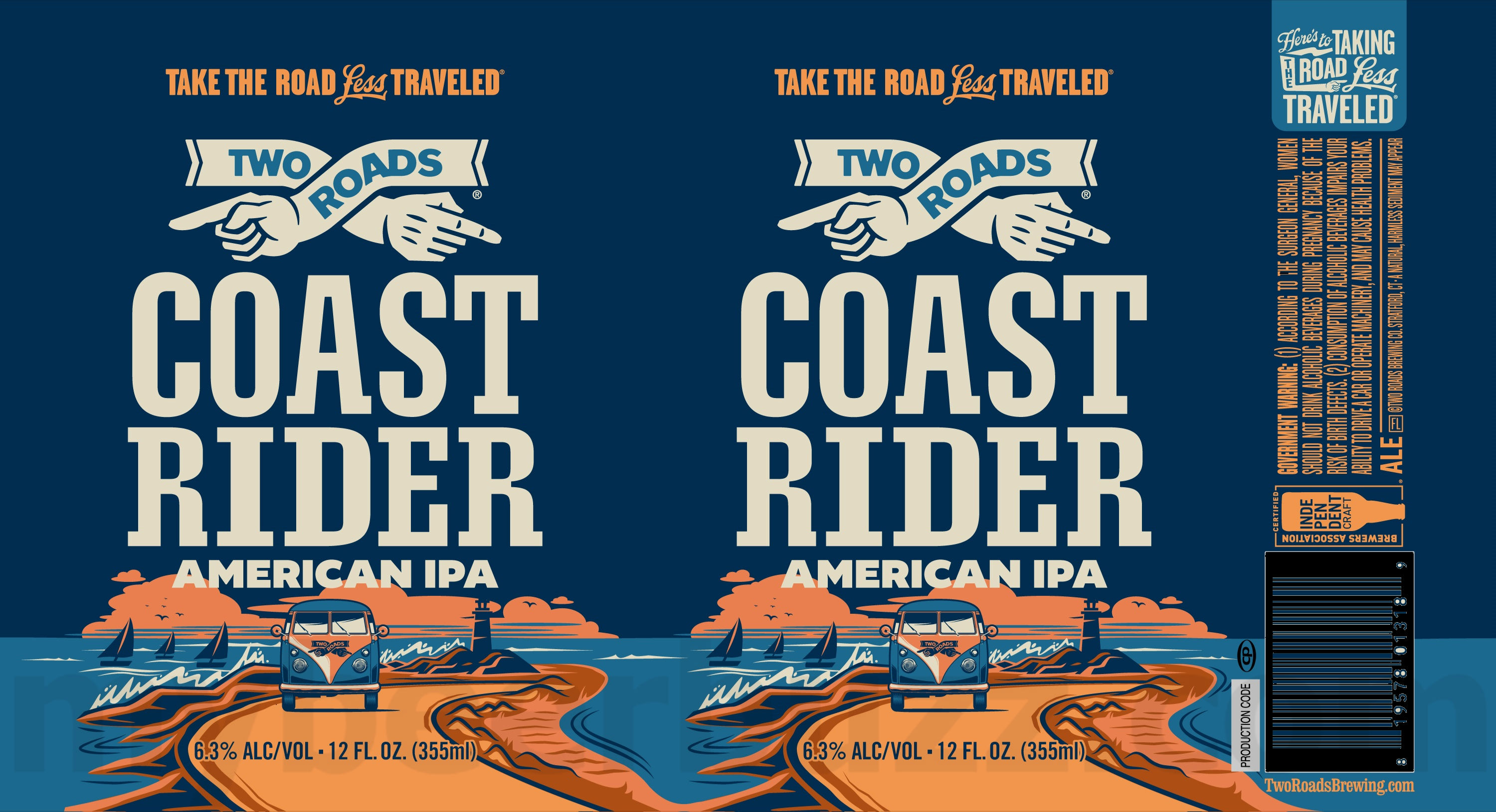 Two Roads Working On Abbey Roads Tripel, Coast Rider & Shift Ender 9 apostMBB 2144
