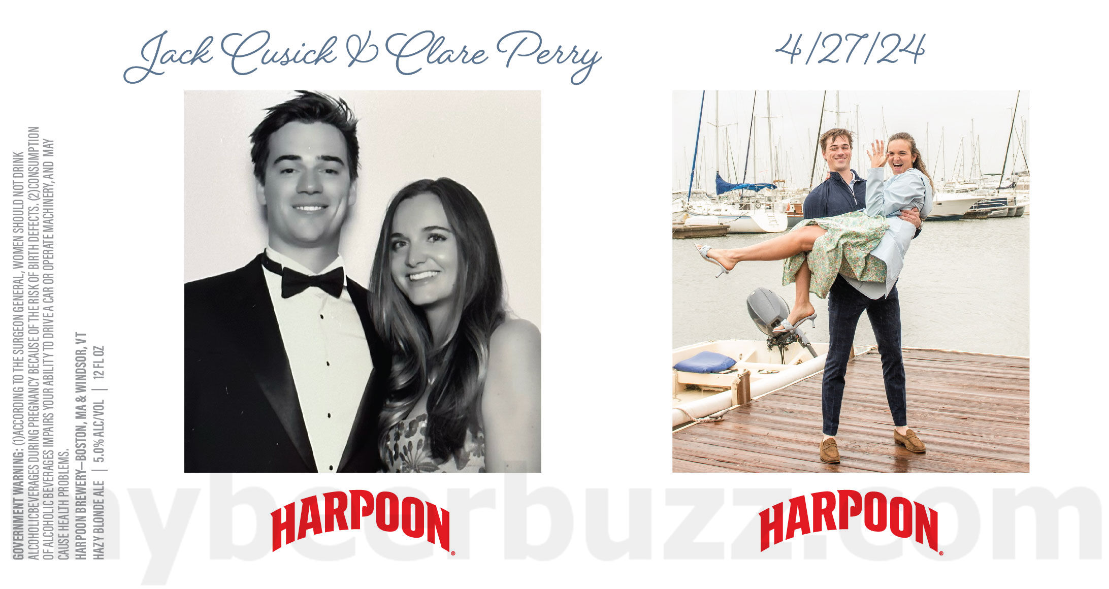 Harpoon Helping Jack Cusick & Clare Perry Celebrate Harpoon Helping Jack Cusick & Clare Perry Celebrate