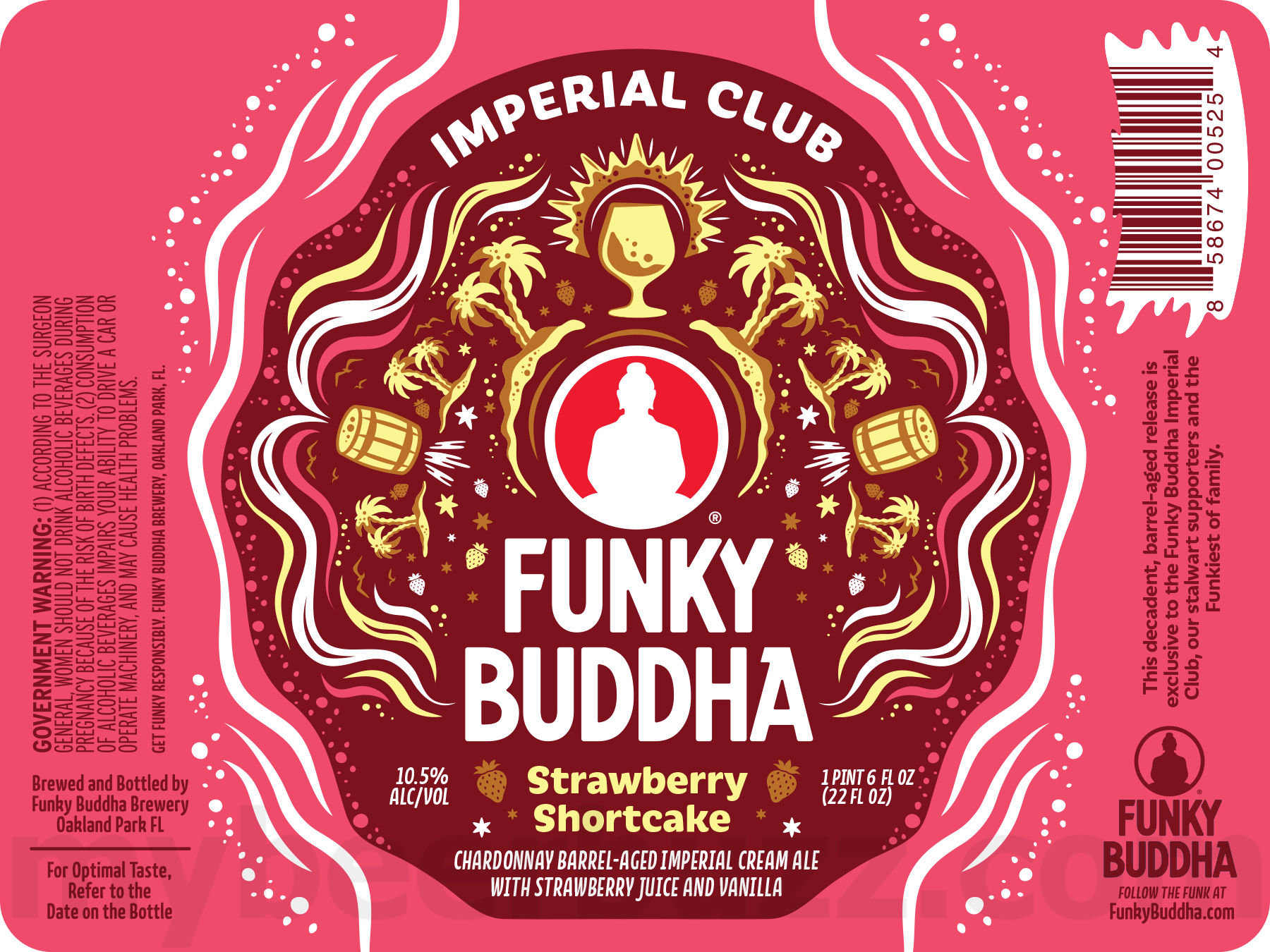 Funky Buddha Adding Strawberry Scream, Acai Time, Strawberry Shortcake, Dropping Bars, Fire In The Hole & Rise, Noon Time And Grind Cans 14 apostMBB 2182