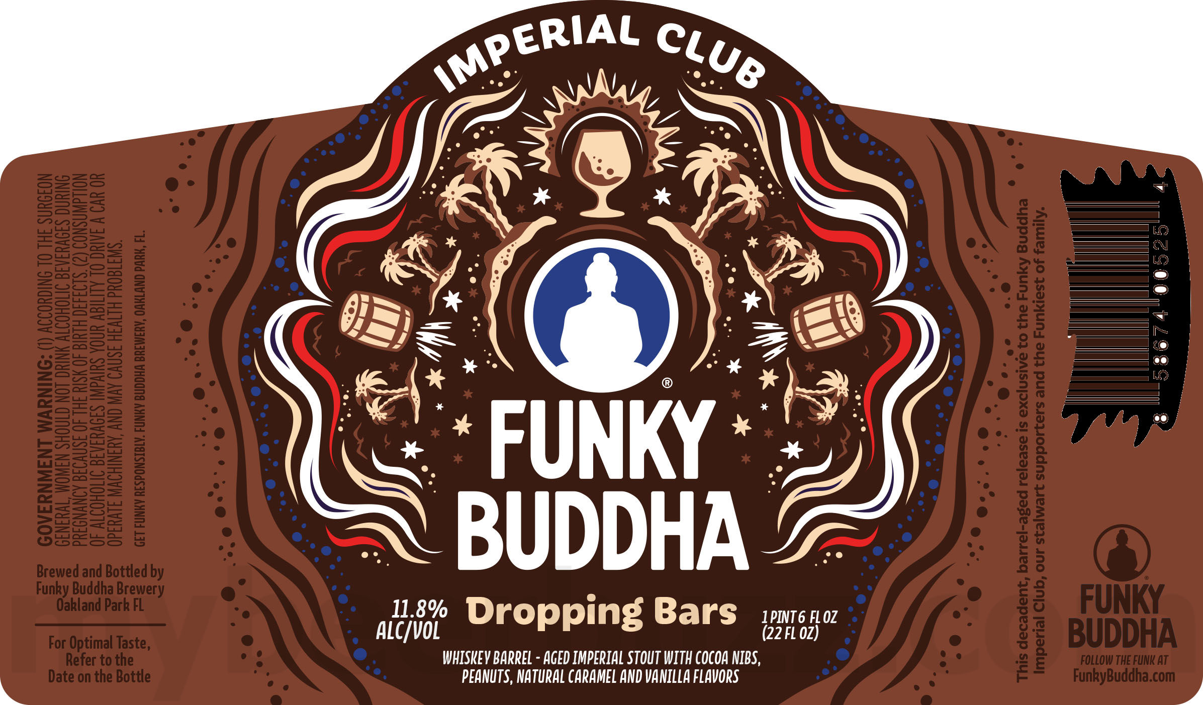 Funky Buddha Adding Strawberry Scream, Acai Time, Strawberry Shortcake, Dropping Bars, Fire In The Hole & Rise, Noon Time And Grind Cans 18 apostMBB 2186