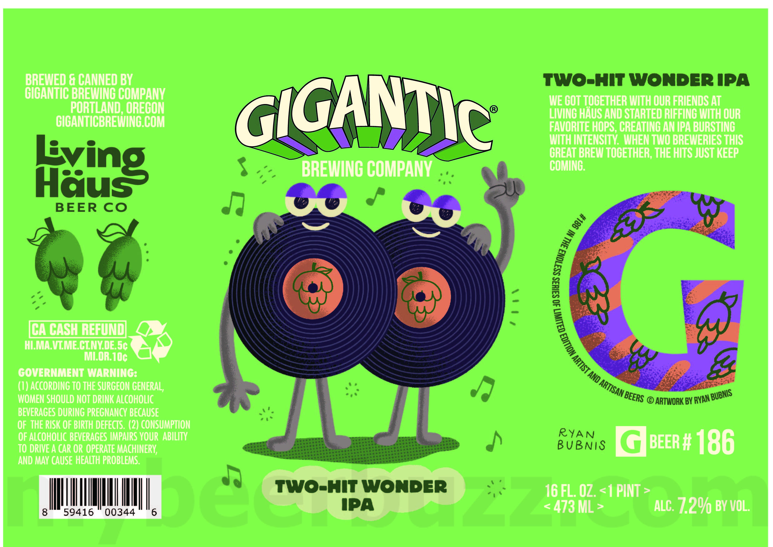Gigantic Adding Life Or Death IPA, Spirit Bomb, Goblin Mode, Pilsner, Tierra Del Lager, Marionberry Lemon Tart, Glo Up, A Beautiful Day In The Neighborhood, Czech Your Cold IPA, Poison Waters Beermosa, Astral Plane, Portland Elvis, Two-Hit Wonder, Outta Sight & IPA Cans 18 apostMBB 2192