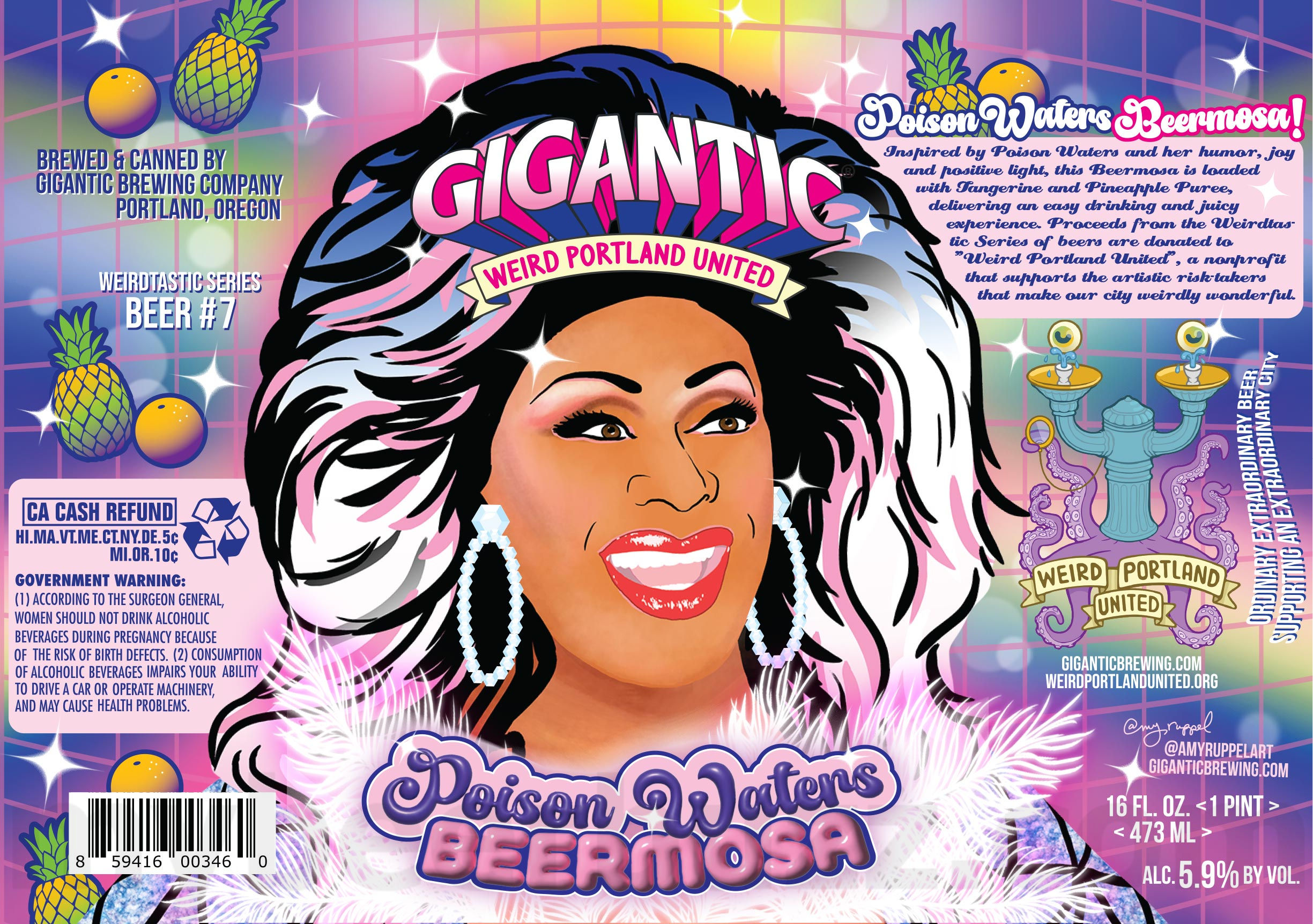 Gigantic Adding Life Or Death IPA, Spirit Bomb, Goblin Mode, Pilsner, Tierra Del Lager, Marionberry Lemon Tart, Glo Up, A Beautiful Day In The Neighborhood, Czech Your Cold IPA, Poison Waters Beermosa, Astral Plane, Portland Elvis, Two-Hit Wonder, Outta Sight & IPA Cans 21 apostMBB 2195