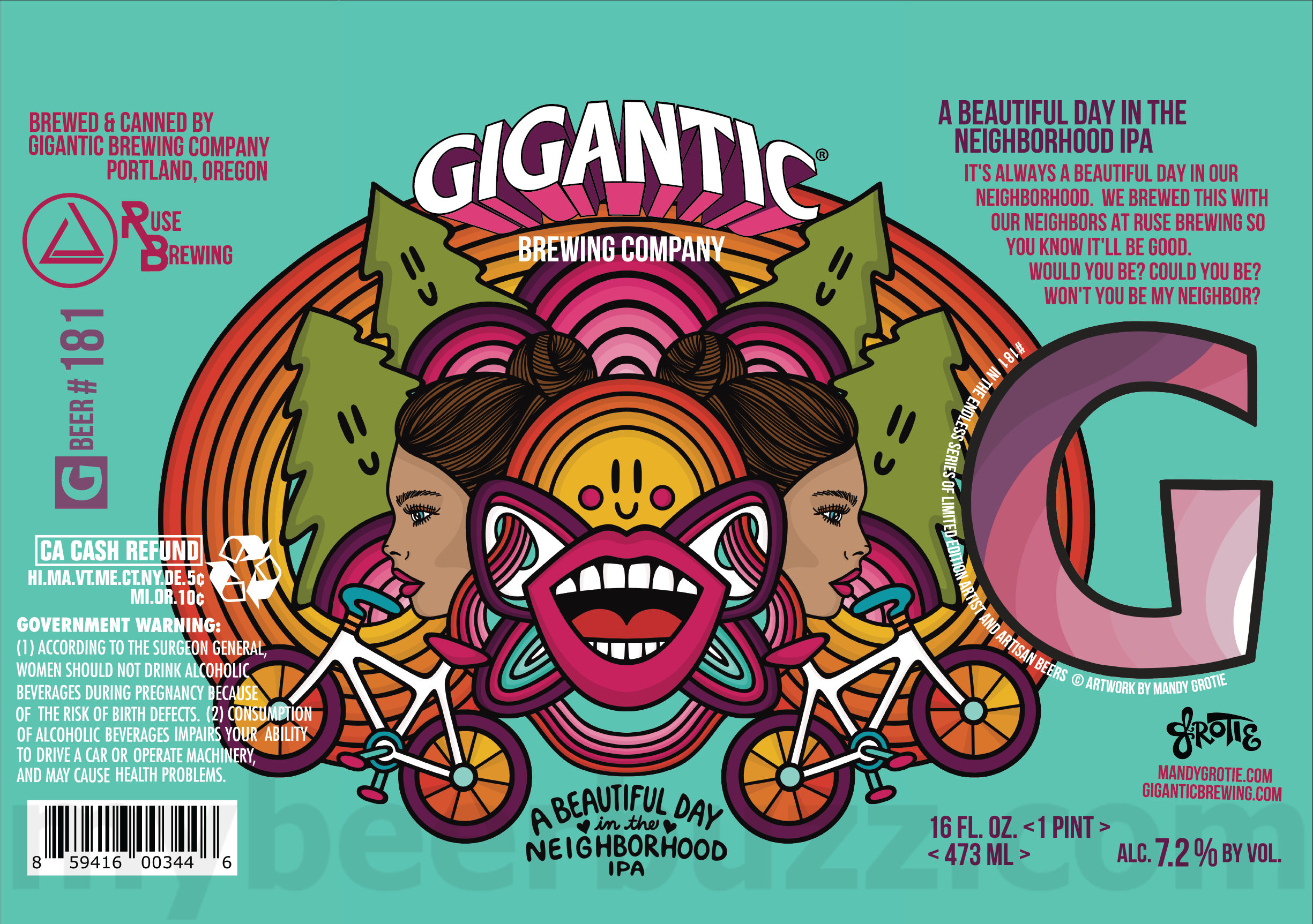 Gigantic Adding Life Or Death IPA, Spirit Bomb, Goblin Mode, Pilsner, Tierra Del Lager, Marionberry Lemon Tart, Glo Up, A Beautiful Day In The Neighborhood, Czech Your Cold IPA, Poison Waters Beermosa, Astral Plane, Portland Elvis, Two-Hit Wonder, Outta Sight & IPA Cans 23 apostMBB 2197